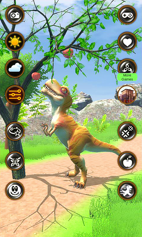 اسکرین شات 2 برنامه Talking Dinosaur:Tyrannosaurus