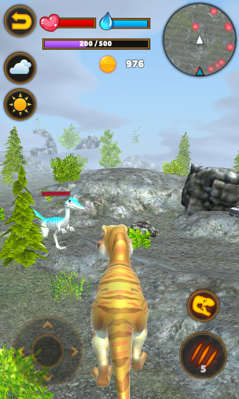 اسکرین شات 5 برنامه Talking Dinosaur:Tyrannosaurus
