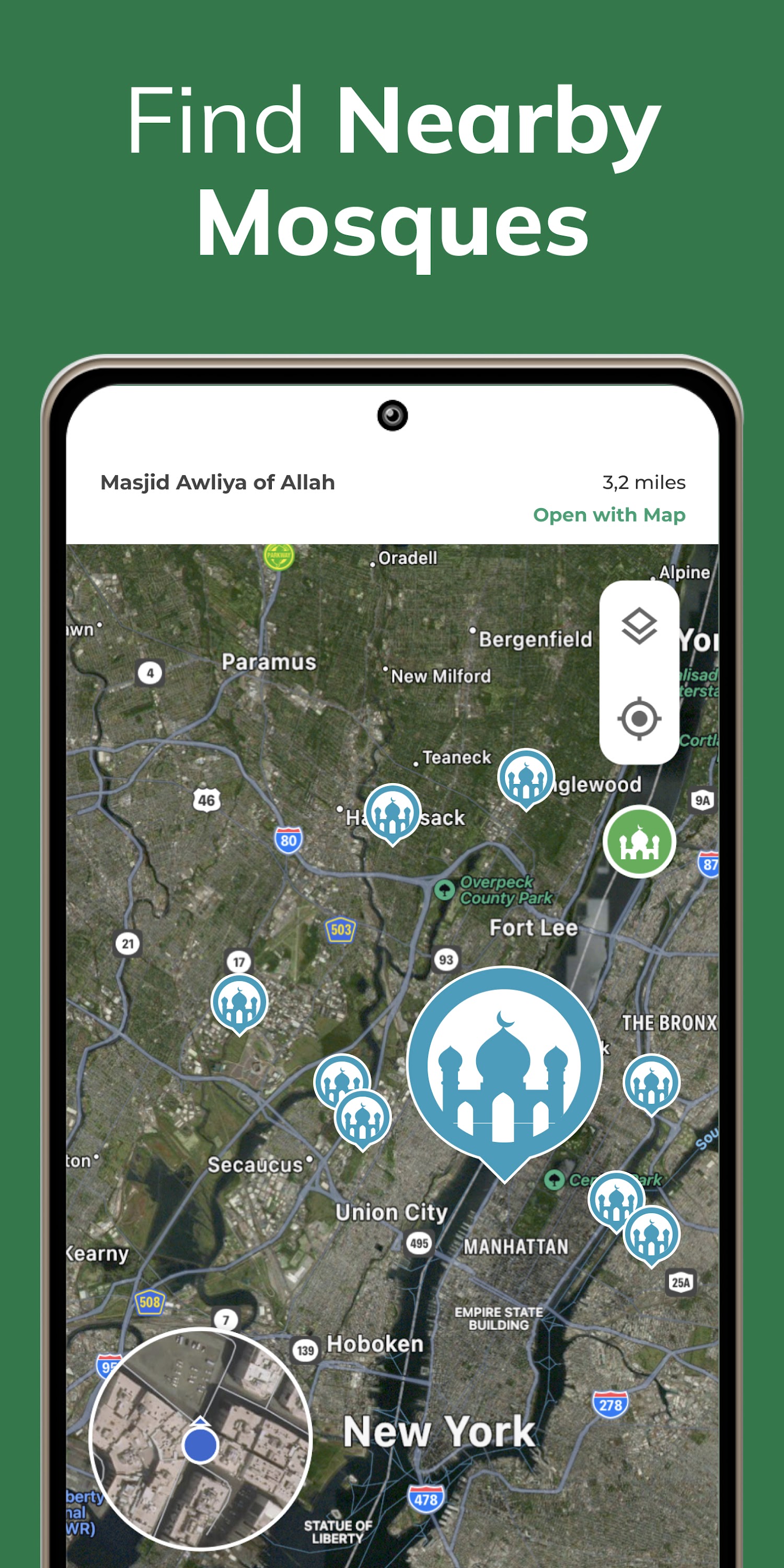 اسکرین شات 7 برنامه Qibla Finder Compass 100%