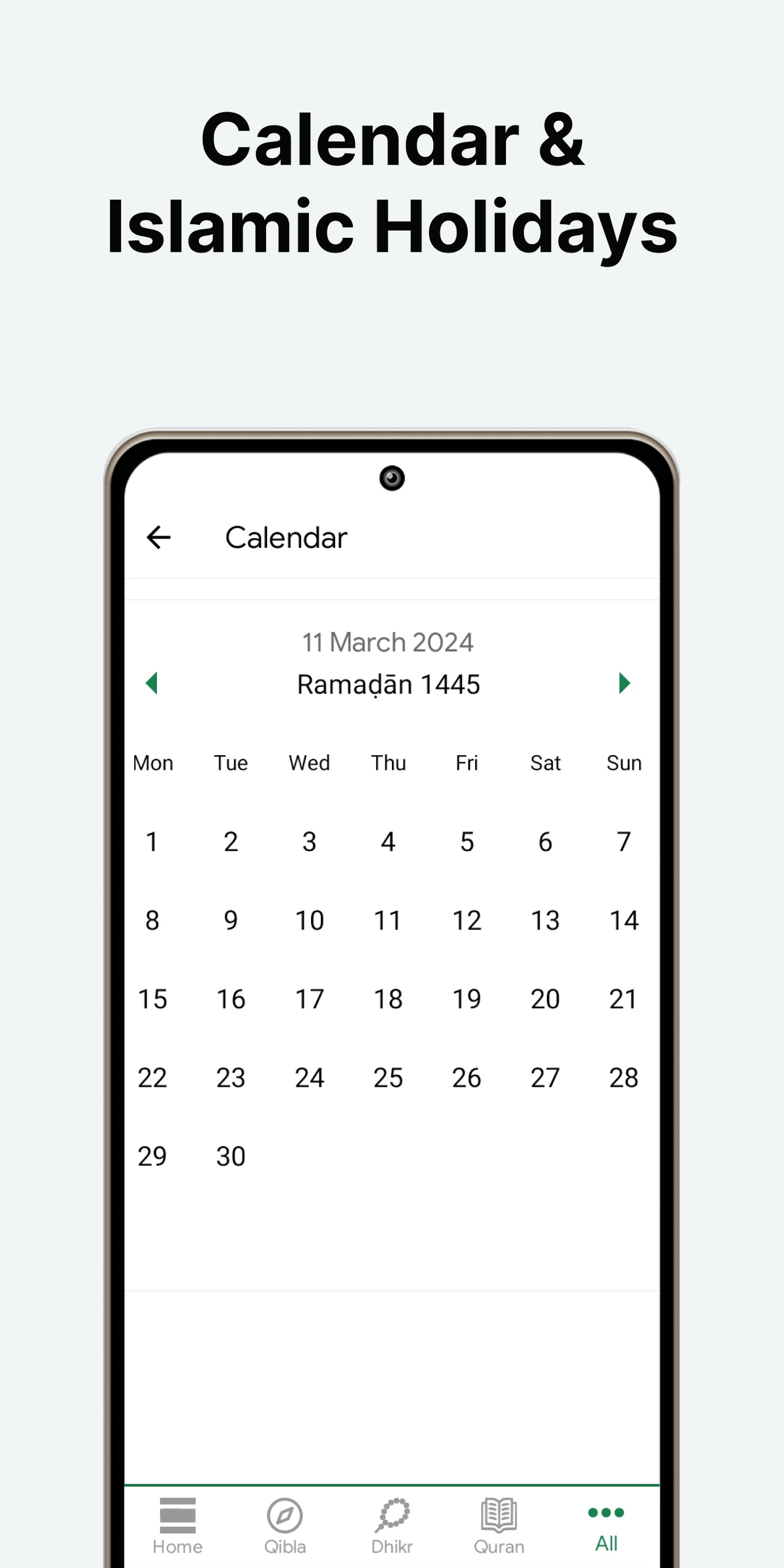 اسکرین شات 8 برنامه Muslim: Prayer Times, Qibla