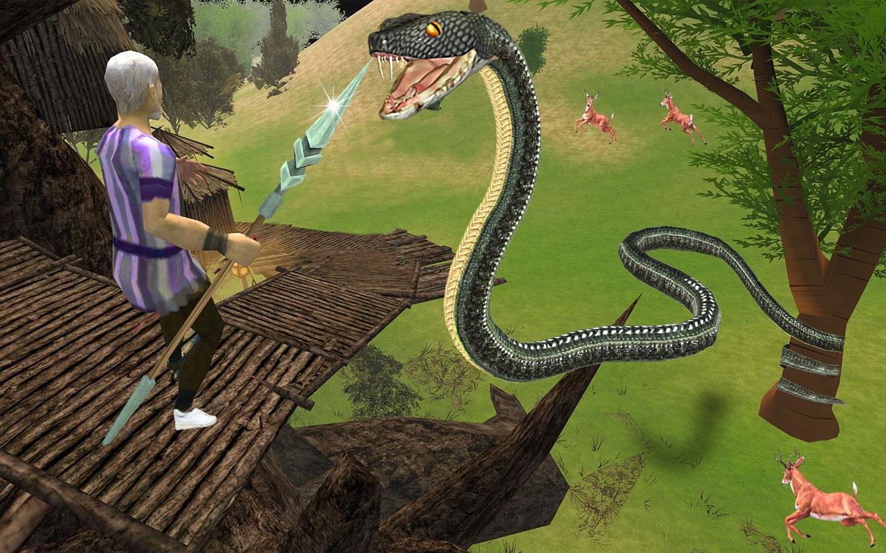 اسکرین شات 3 بازی Hungry Anaconda Snake Sim 3D 2