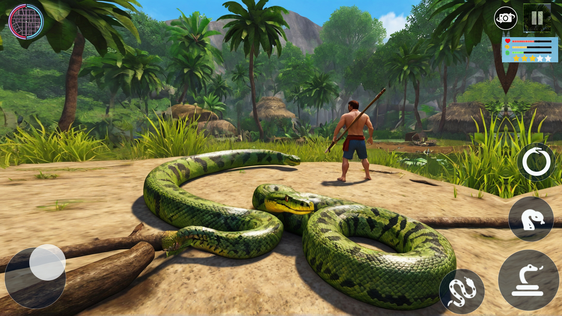اسکرین شات 3 بازی Hungry Anaconda Snake Sim 3D