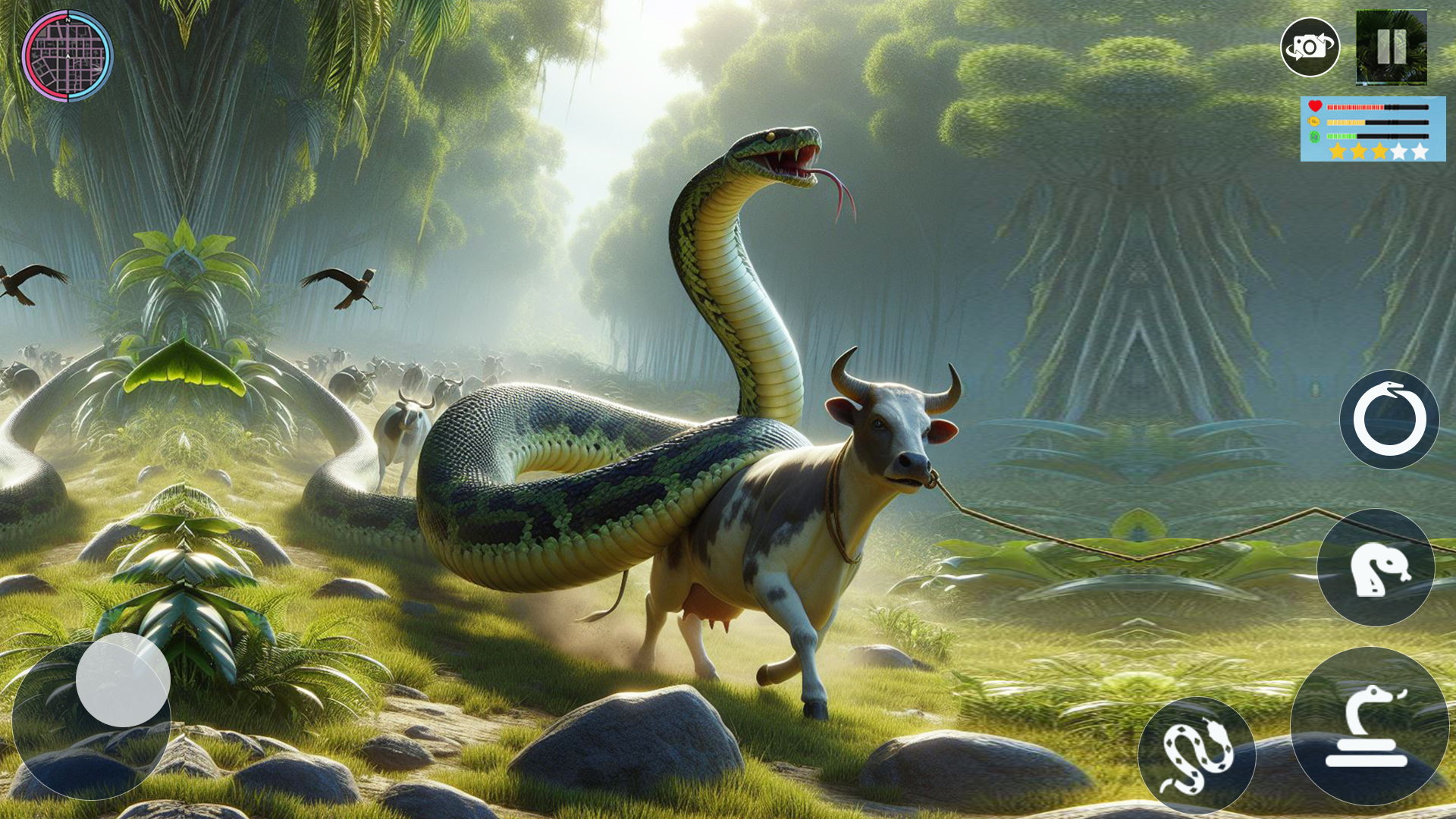 اسکرین شات 1 بازی Hungry Anaconda Snake Sim 3D