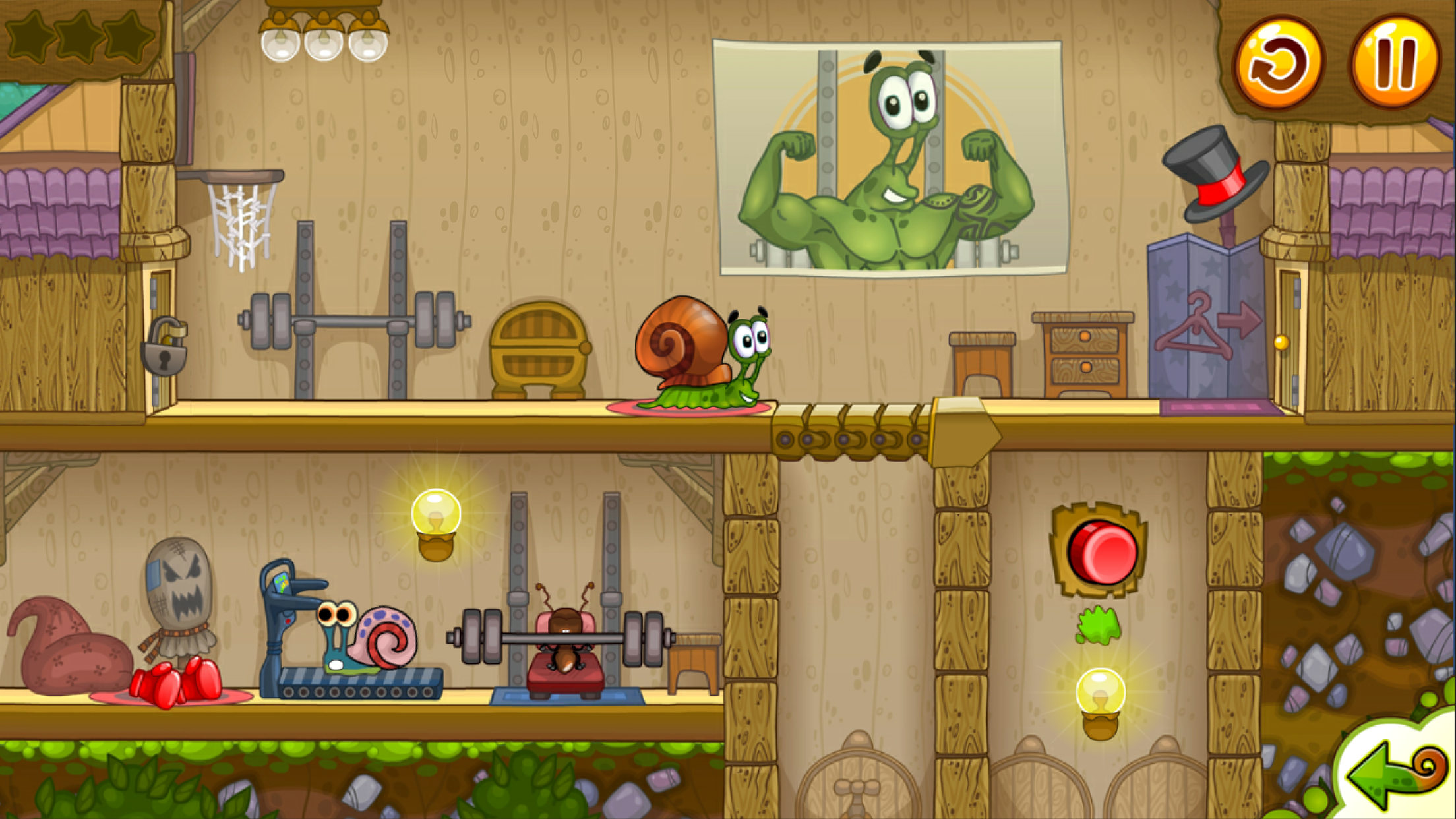 اسکرین شات 2 بازی Snail Bob 2