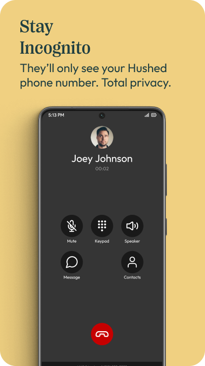 اسکرین شات 6 برنامه Hushed: US Second Phone Number