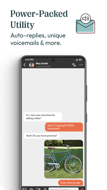 اسکرین شات 7 برنامه Hushed: US Second Phone Number