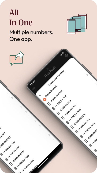 اسکرین شات 5 برنامه Hushed: US Second Phone Number