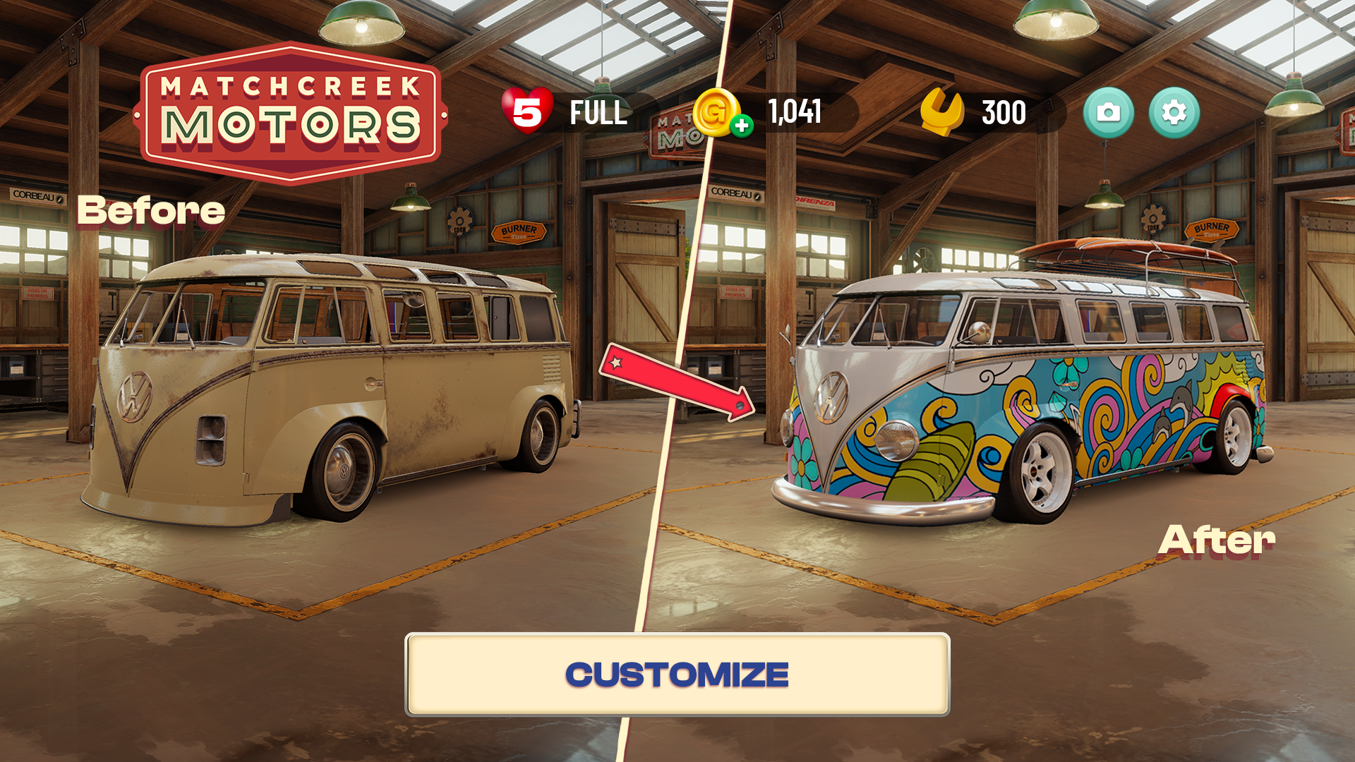اسکرین شات 2 بازی Matchcreek Motors: Custom Cars