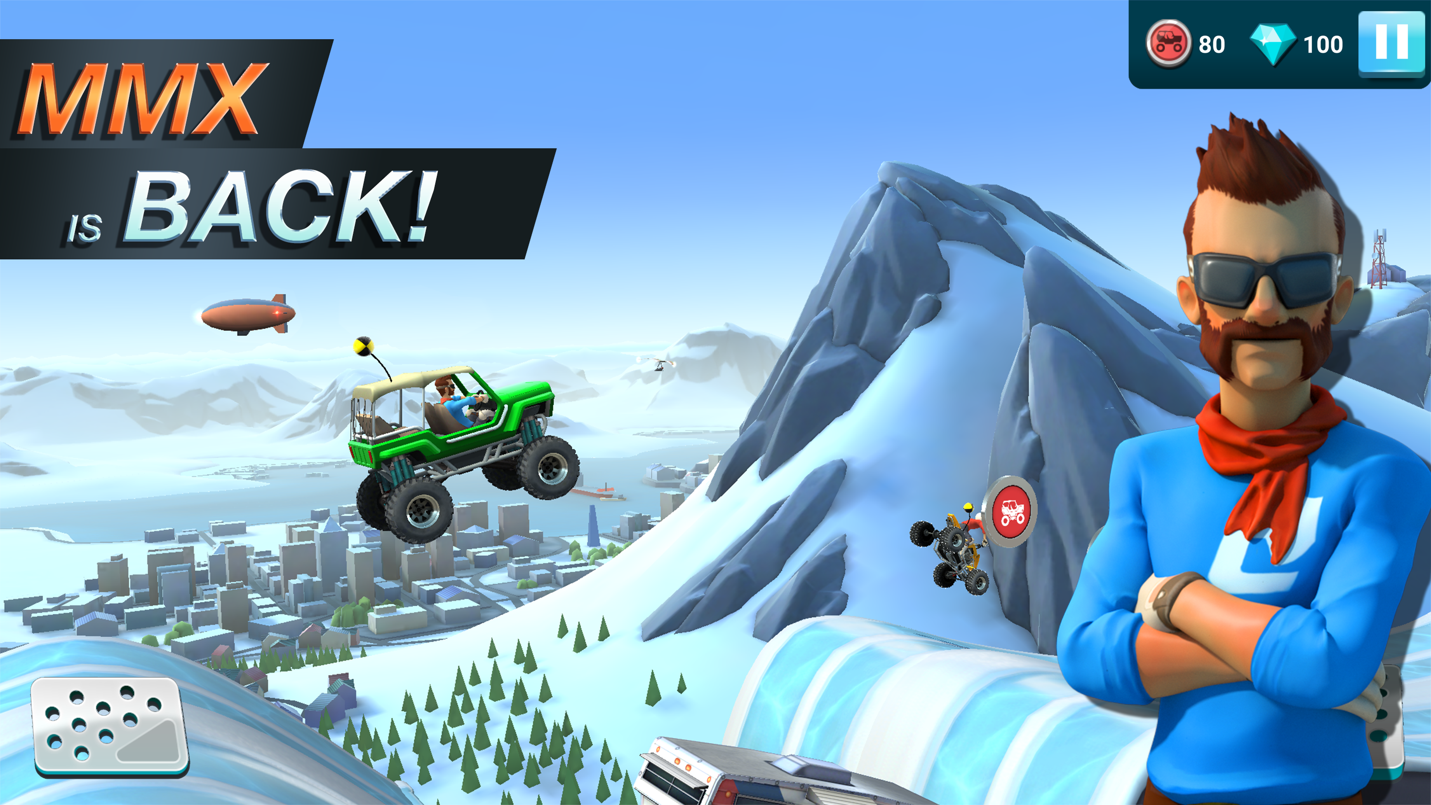 اسکرین شات 1 بازی MMX Hill Dash 2 – Race Offroad