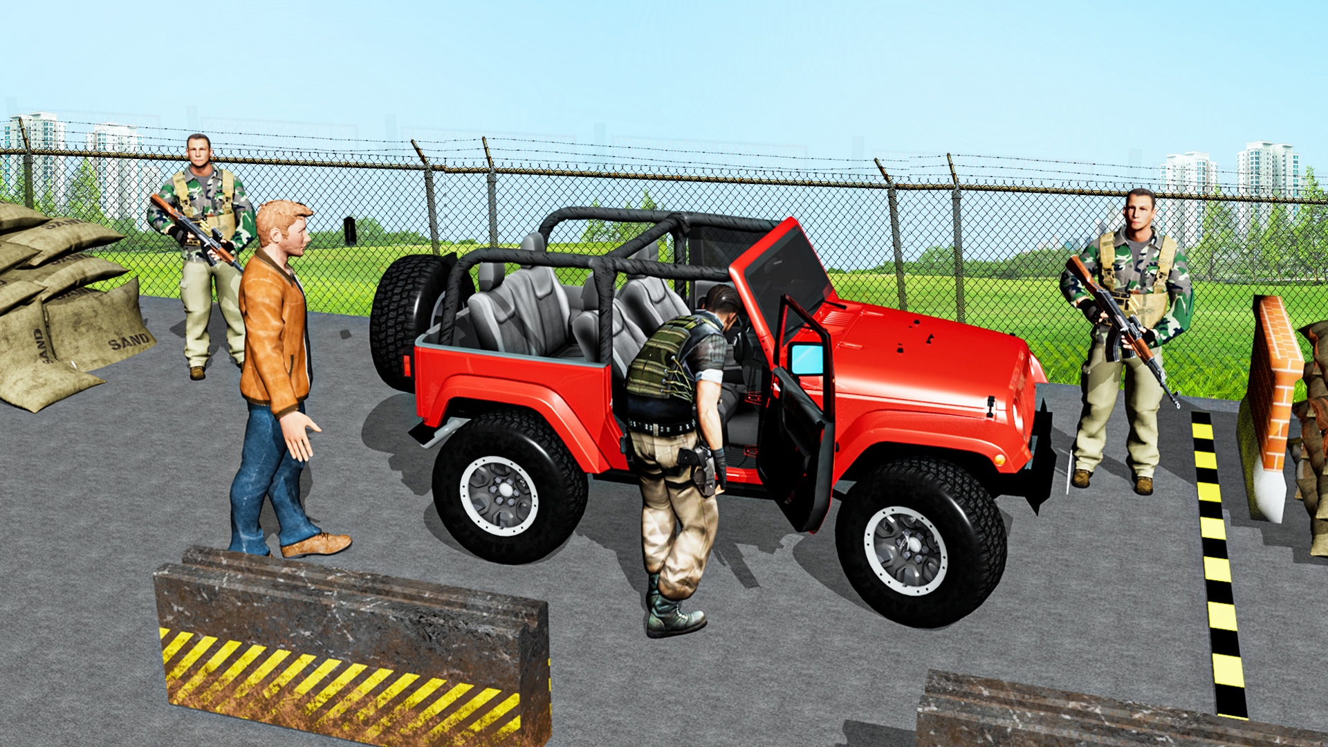اسکرین شات 1 برنامه Border Patrol Police Duty Game