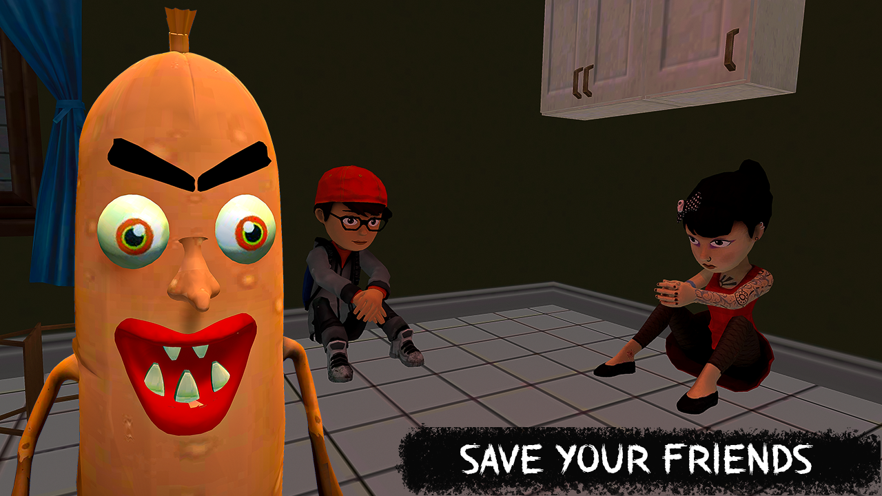اسکرین شات 1 بازی Scary Sausage Horror Evil Game