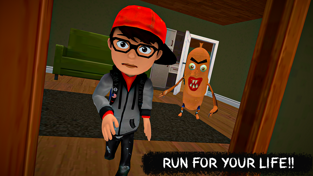 اسکرین شات 3 بازی Scary Sausage Horror Evil Game