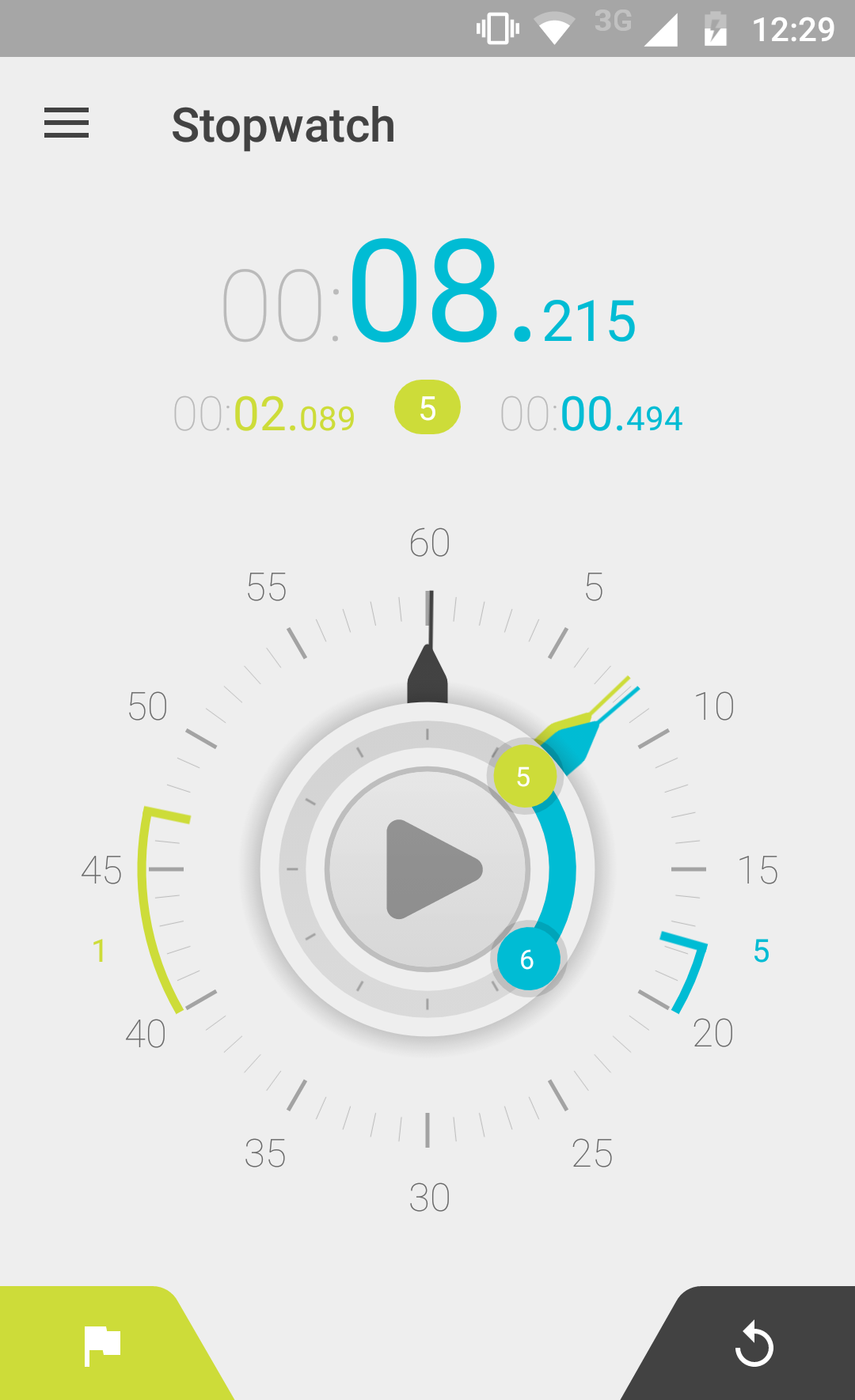 اسکرین شات 3 برنامه Stopwatch Timer