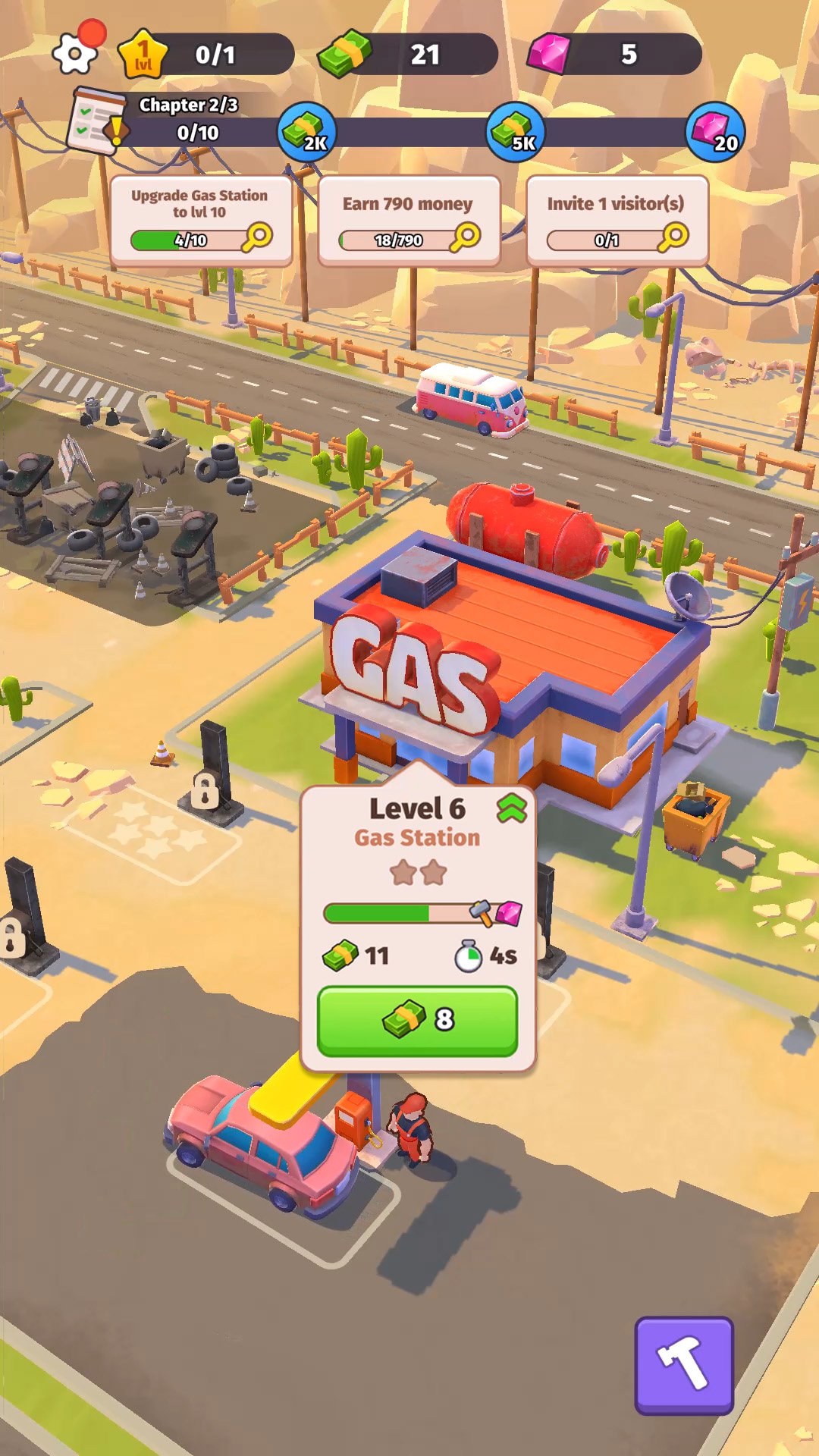 اسکرین شات 1 بازی Roadside Empire: Idle Tycoon