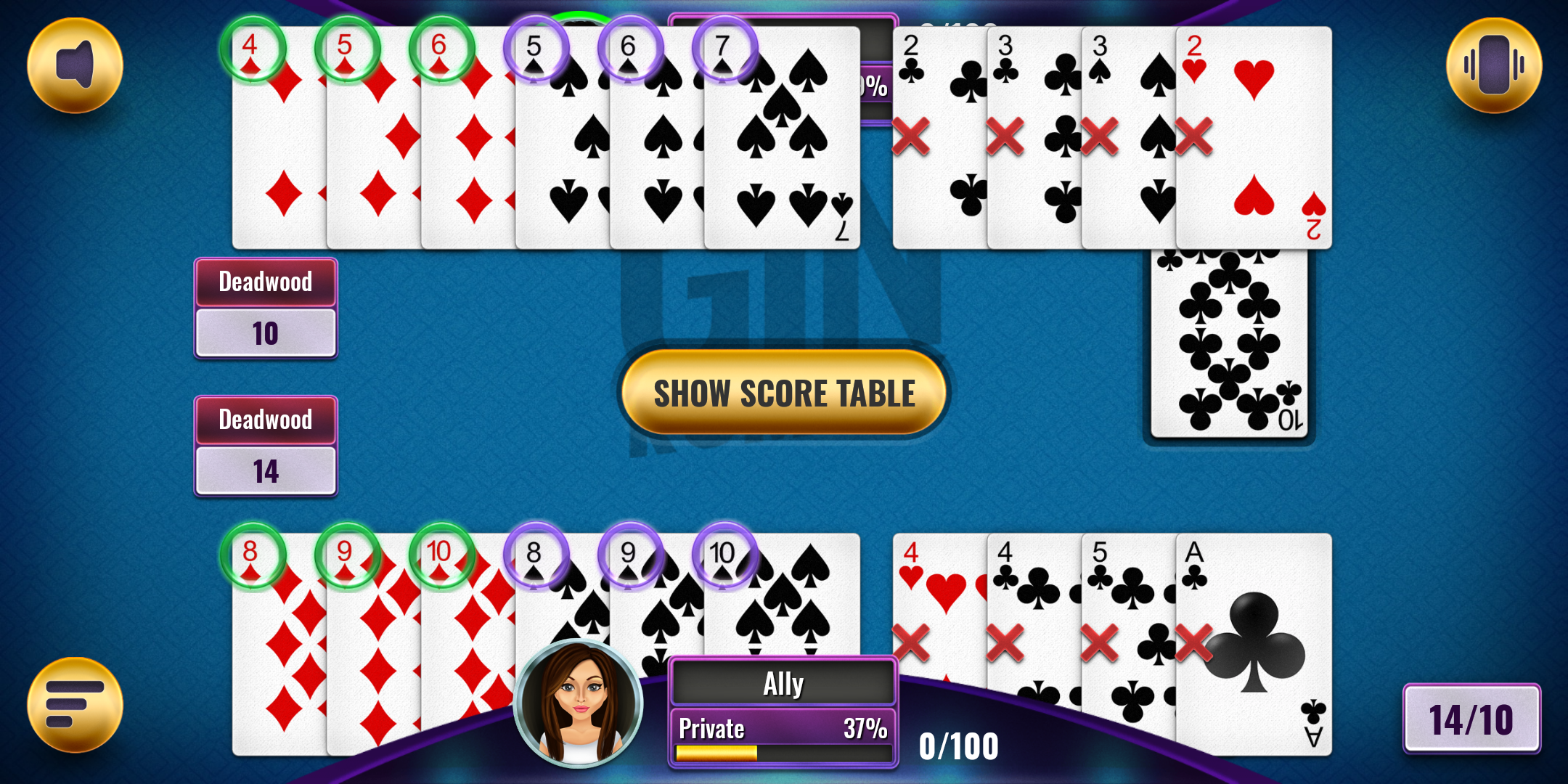 اسکرین شات 8 بازی Gin Rummy