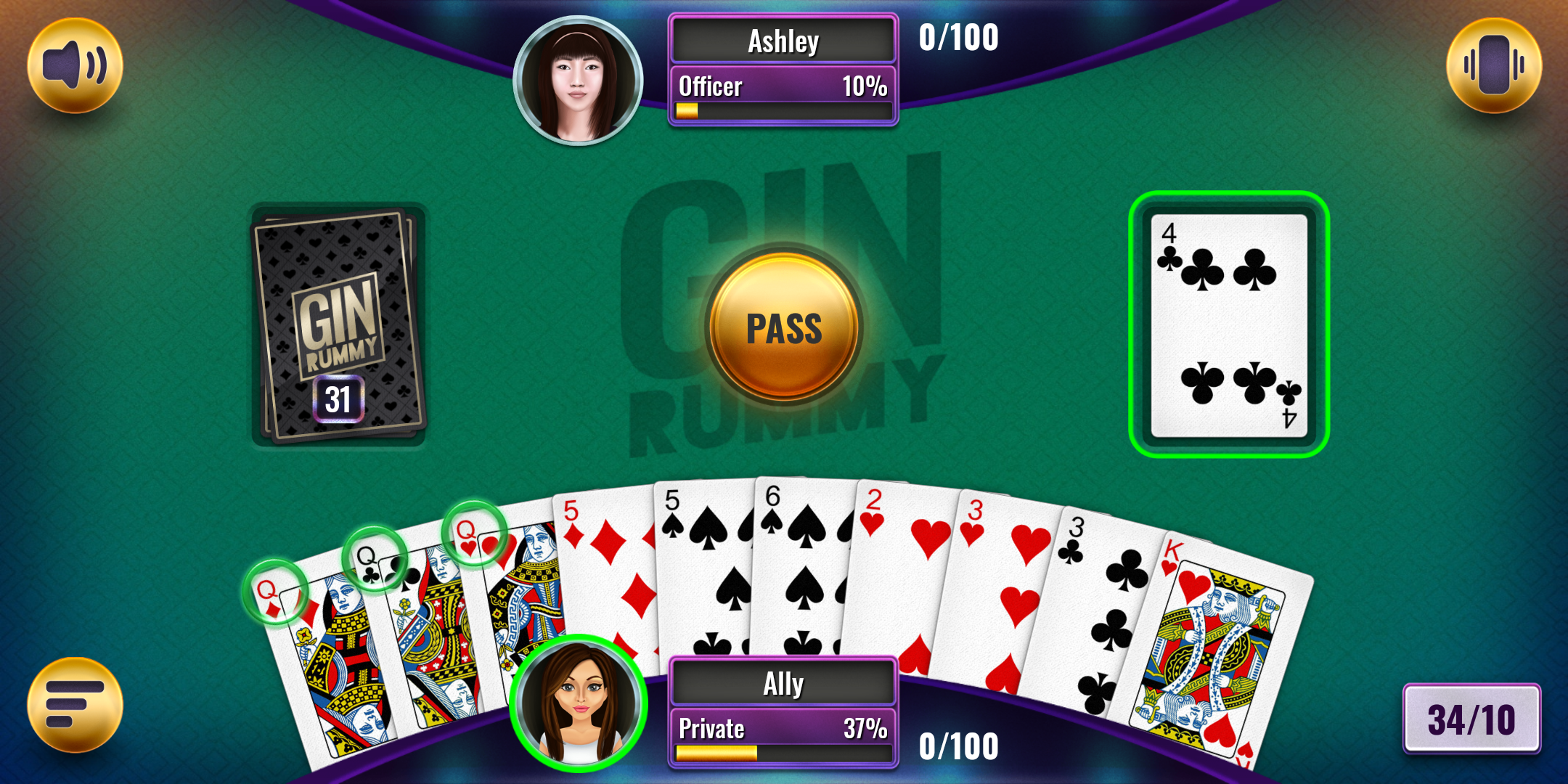 اسکرین شات 5 بازی Gin Rummy