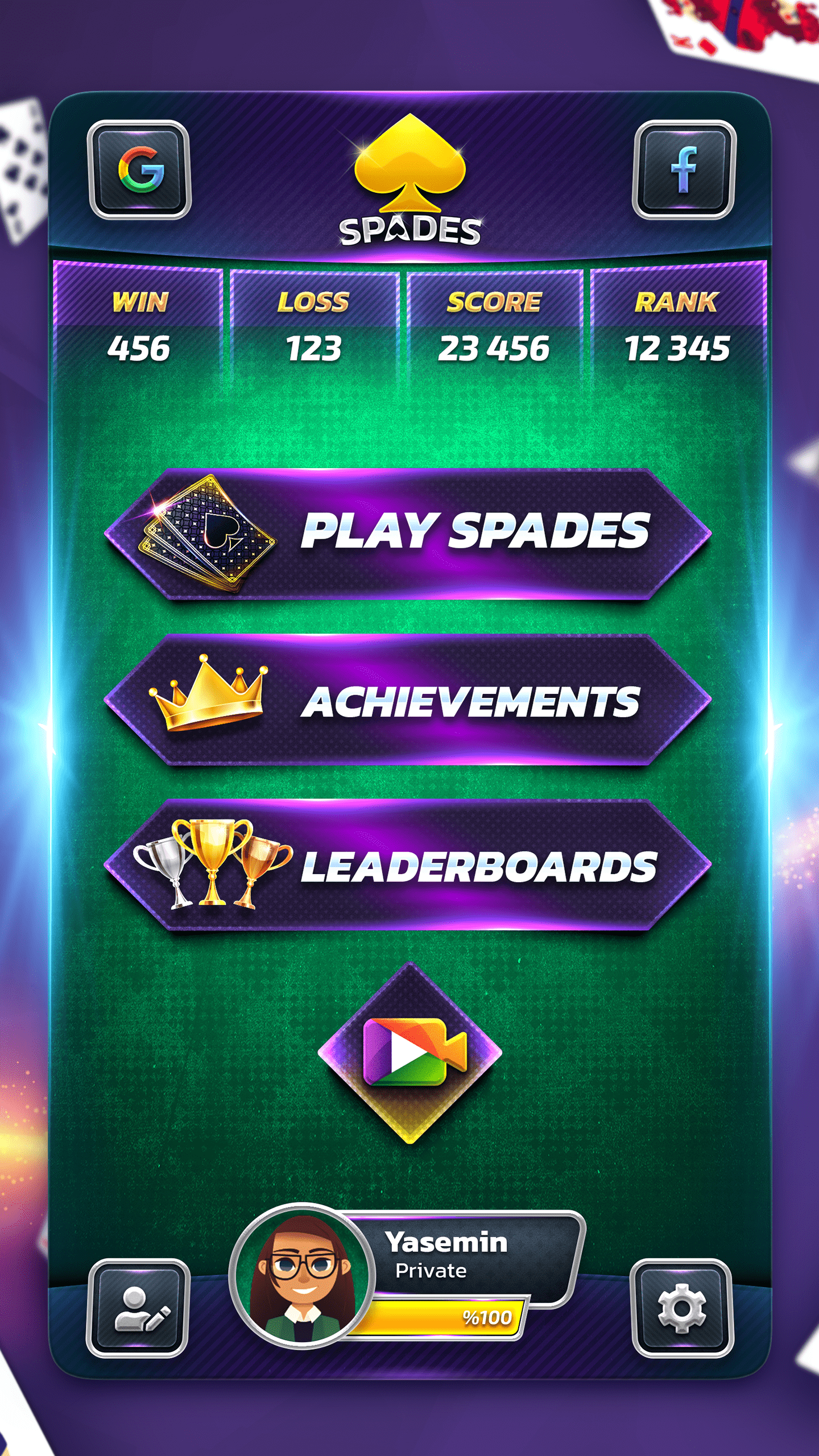 اسکرین شات 4 بازی Spades