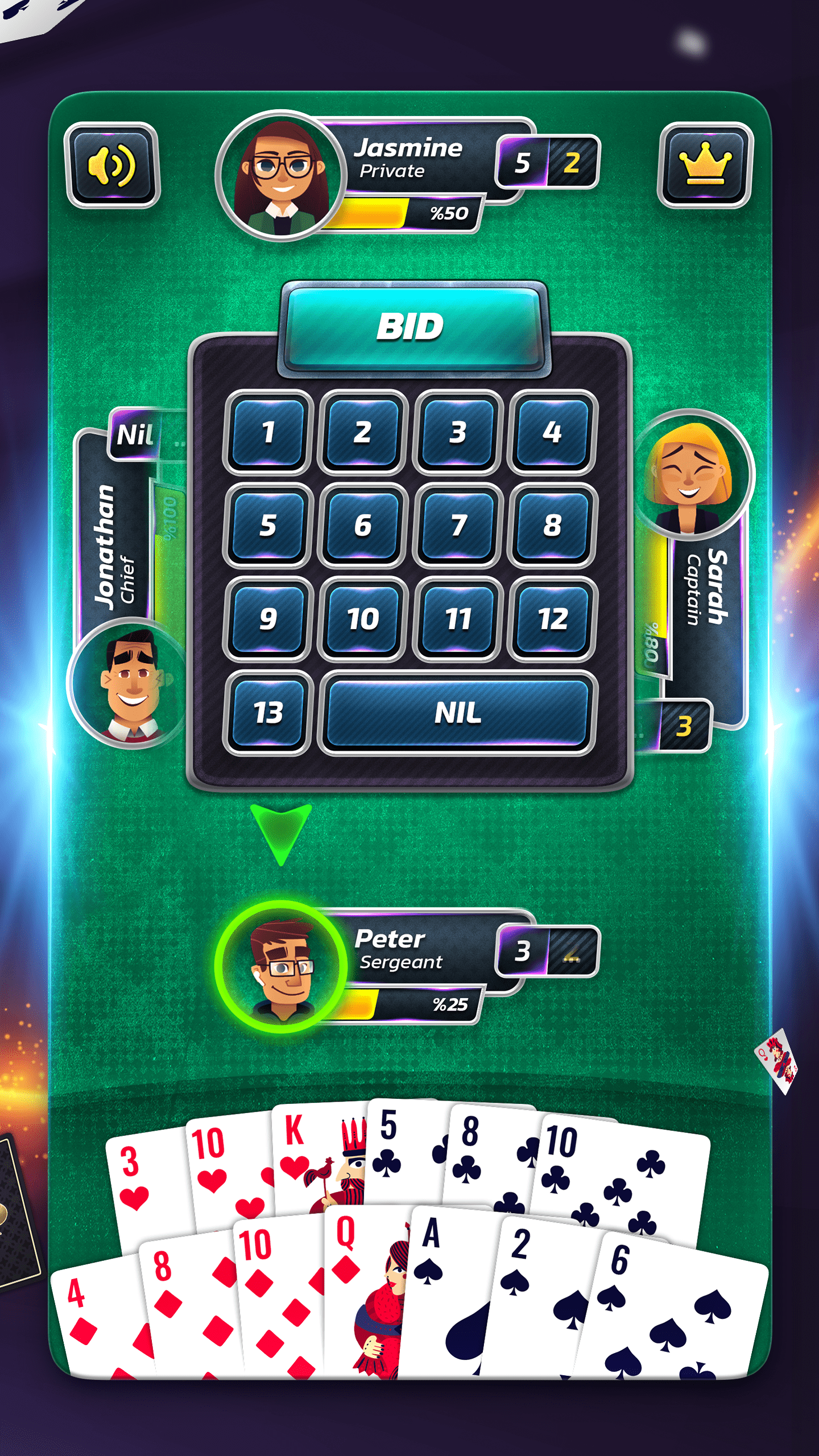 اسکرین شات 8 بازی Spades