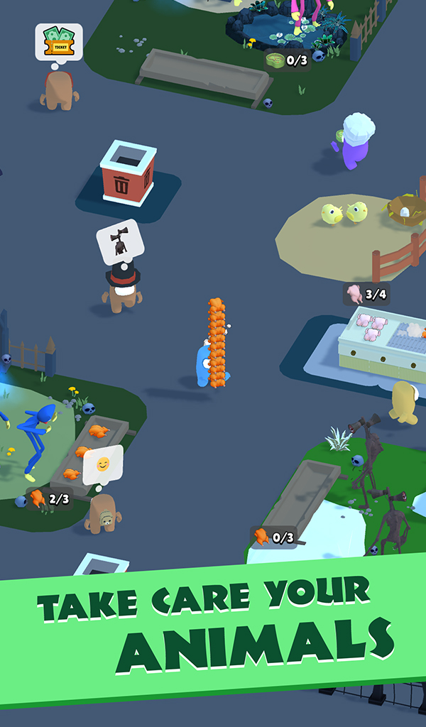 اسکرین شات 3 بازی My Scary Zoo: Monster Tycoon