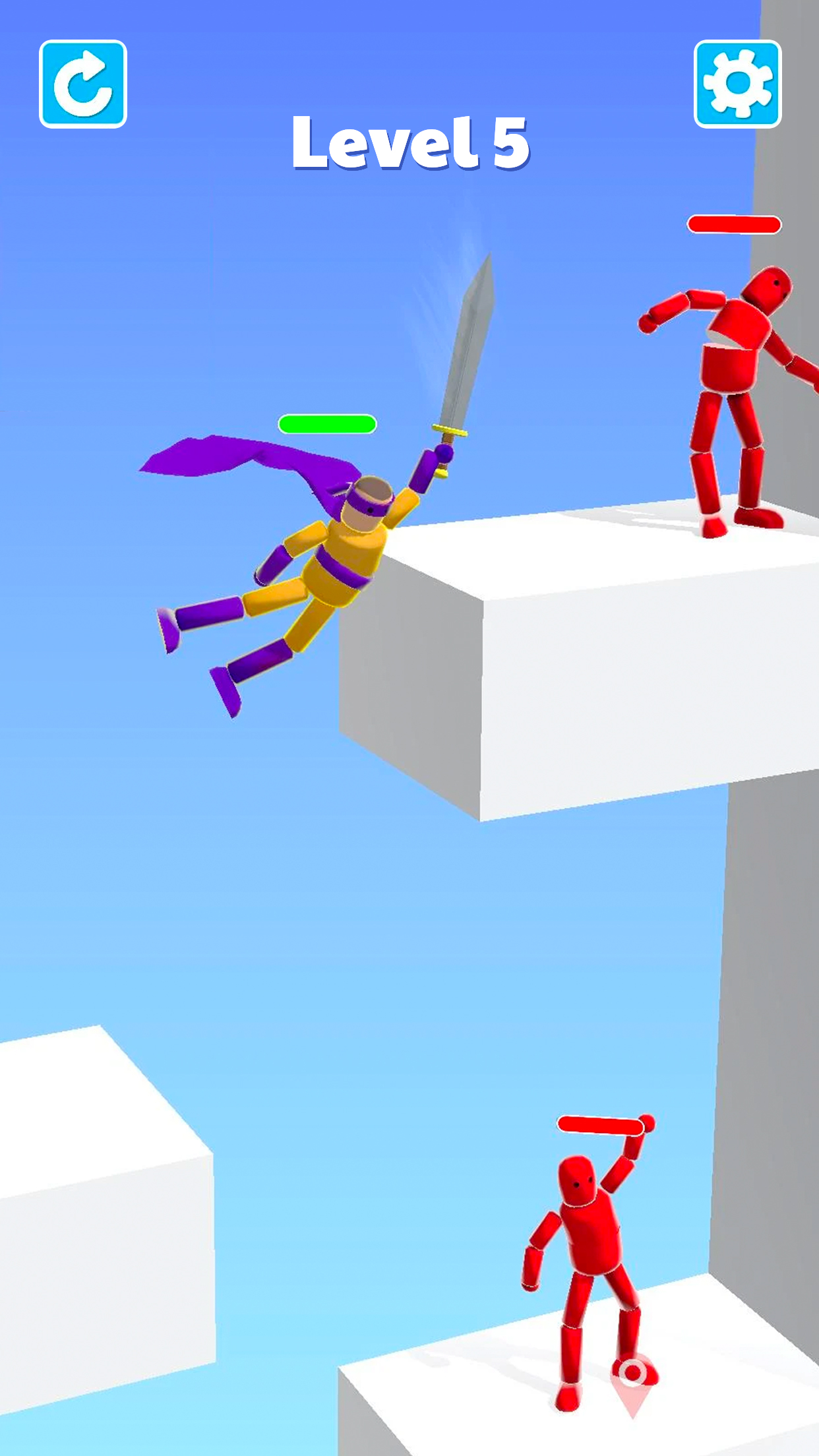 اسکرین شات 2 بازی Ragdoll ninja: Imposter hero