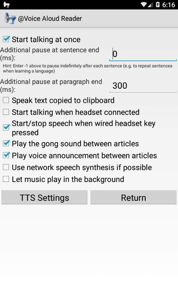اسکرین شات 8 برنامه @Voice Aloud Reader (TTS)