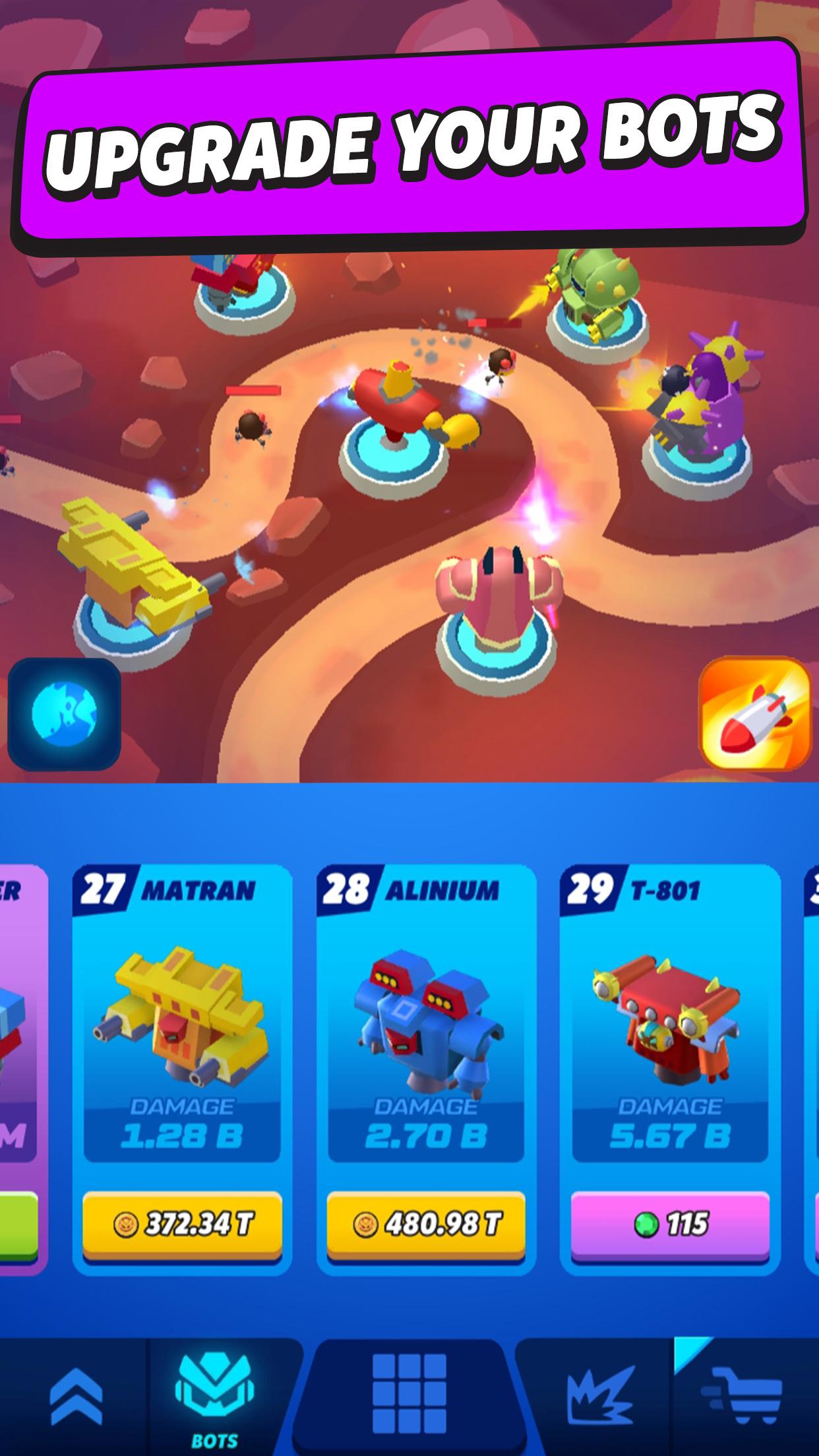 اسکرین شات 5 بازی Merge Tower Bots