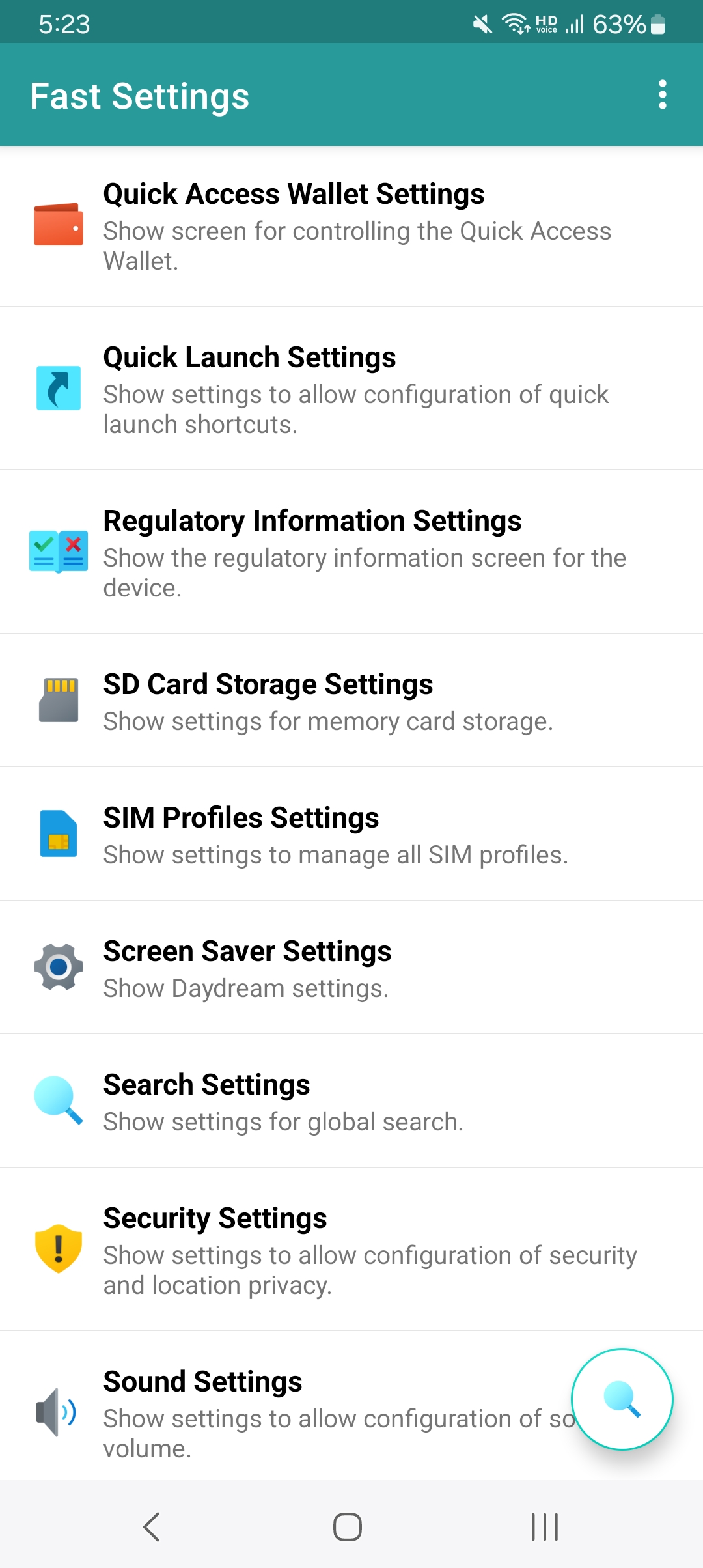 اسکرین شات 6 برنامه Fast Settings