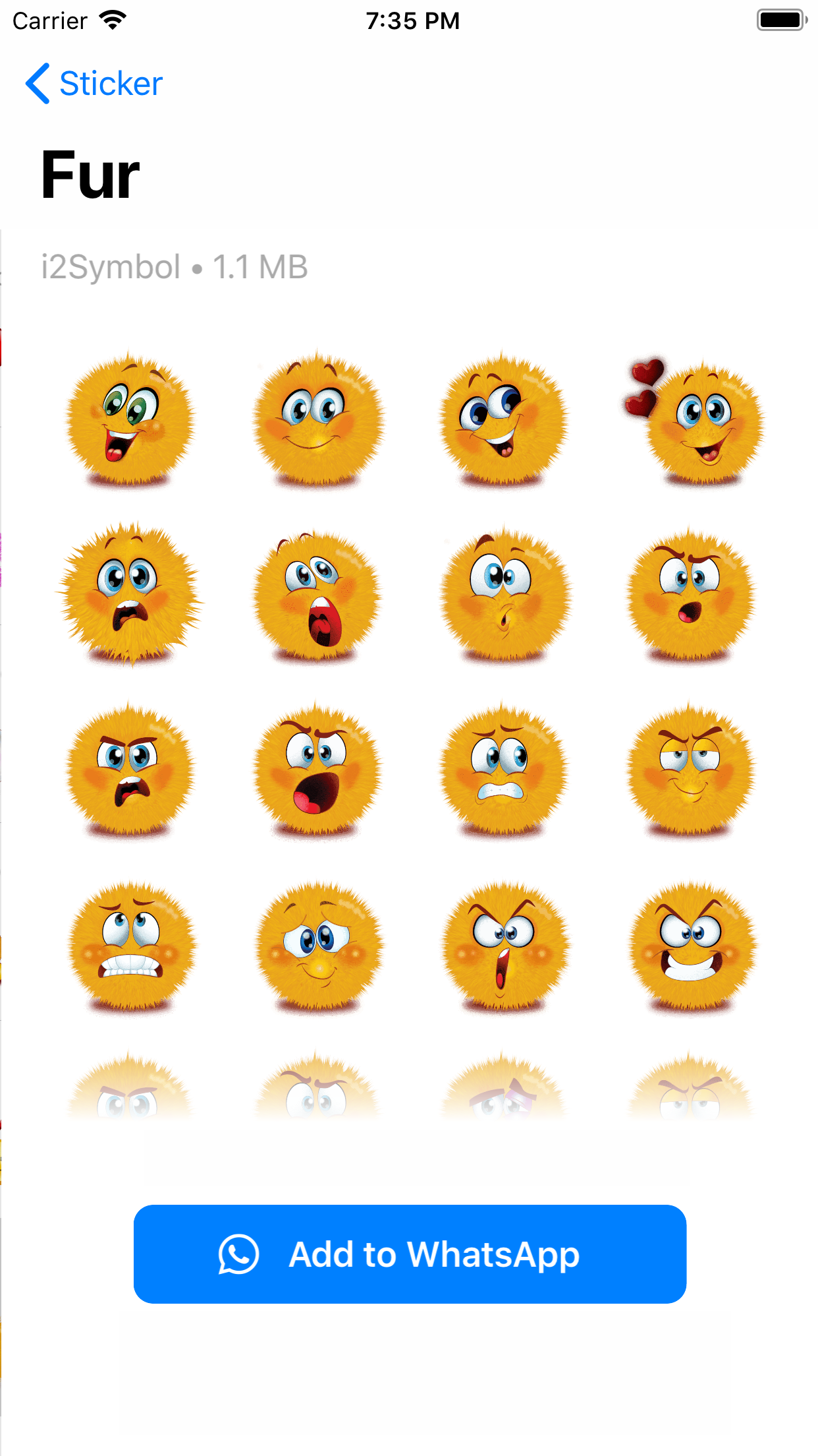 اسکرین شات 5 برنامه i2Sticker WAStickerApps