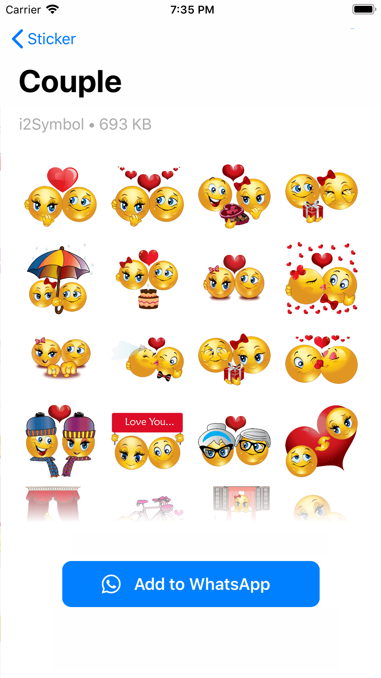 اسکرین شات 8 برنامه i2Sticker WAStickerApps