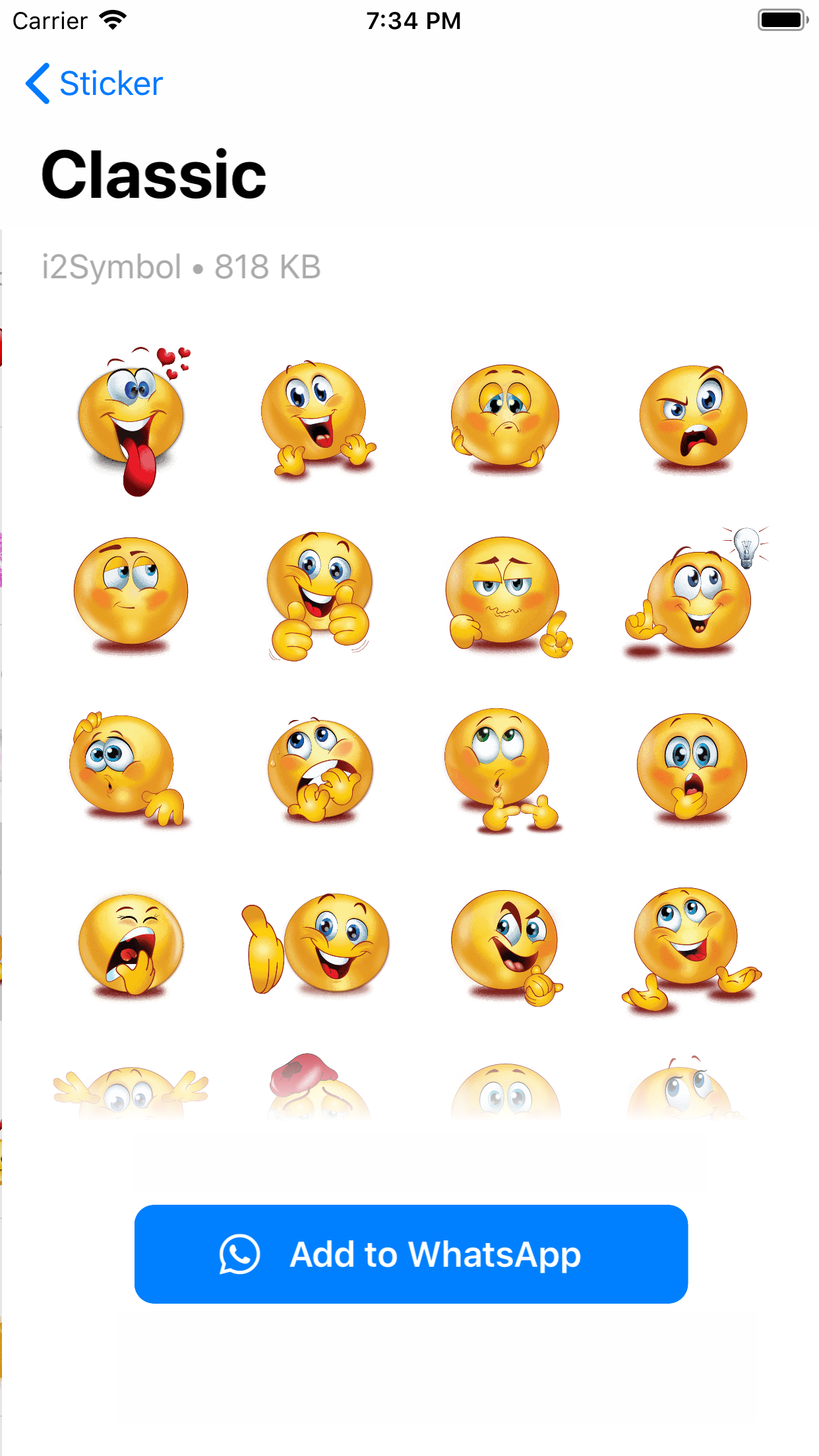 اسکرین شات 6 برنامه i2Sticker WAStickerApps