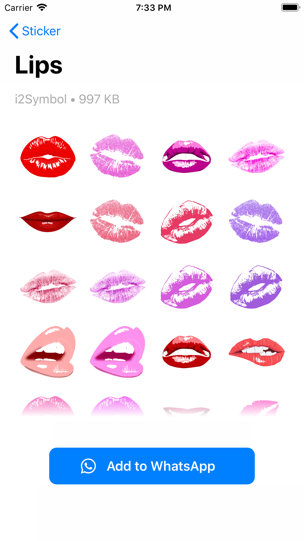 اسکرین شات 4 برنامه i2Sticker WAStickerApps