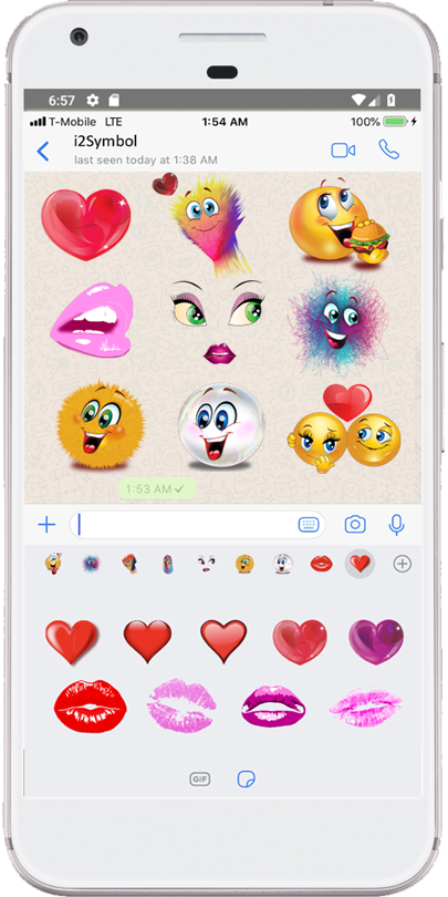 اسکرین شات 1 برنامه i2Symbol Emoji