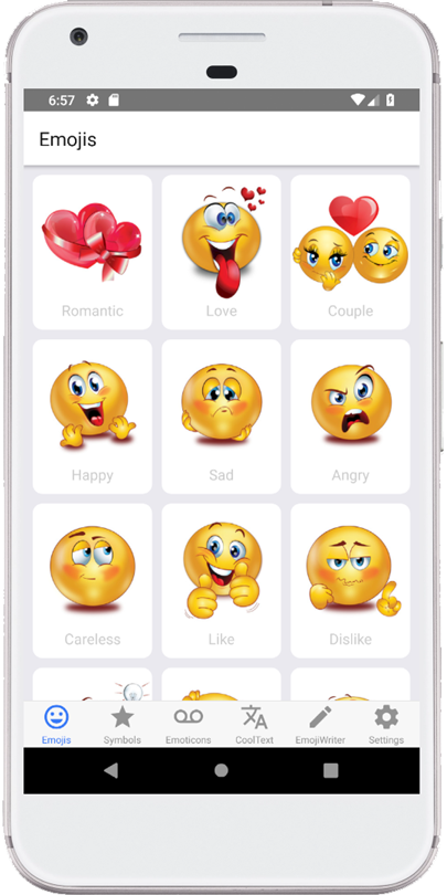 اسکرین شات 6 برنامه i2Symbol Emoji
