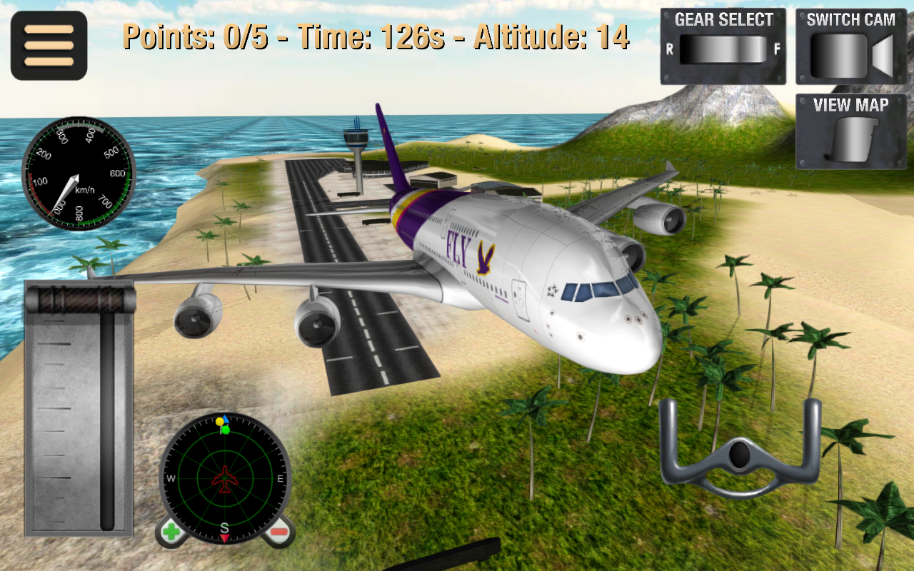 اسکرین شات 1 بازی Flight Simulator: Fly Plane 3D