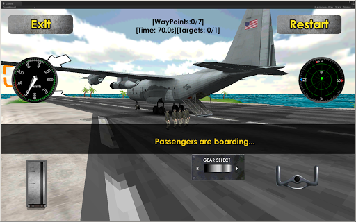 اسکرین شات 4 بازی Flight Sim: Transport Plane 3D