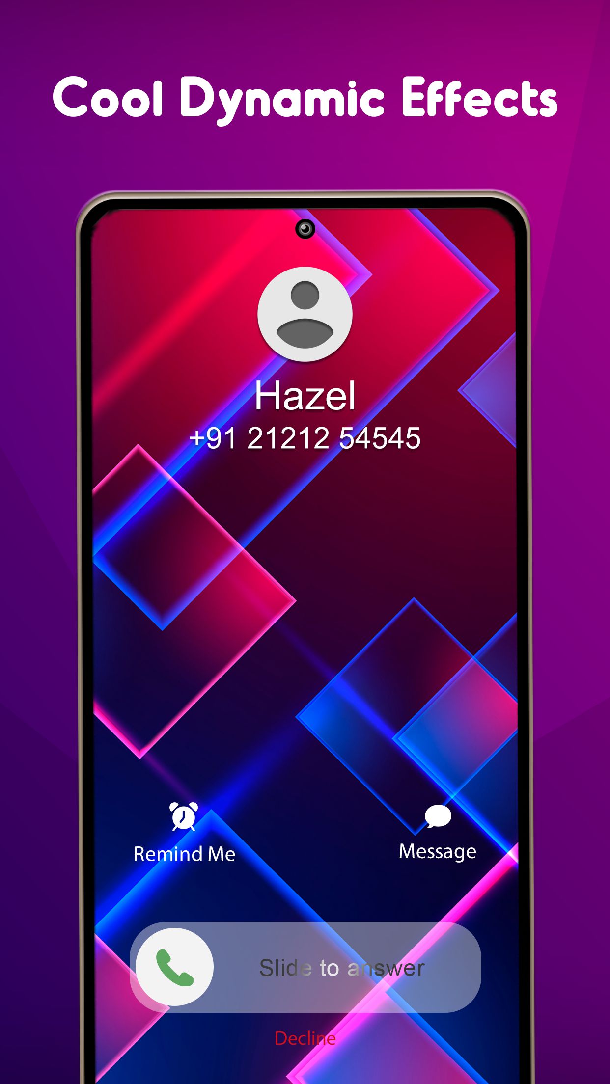 اسکرین شات 2 برنامه Call Screen: Color Call Themes