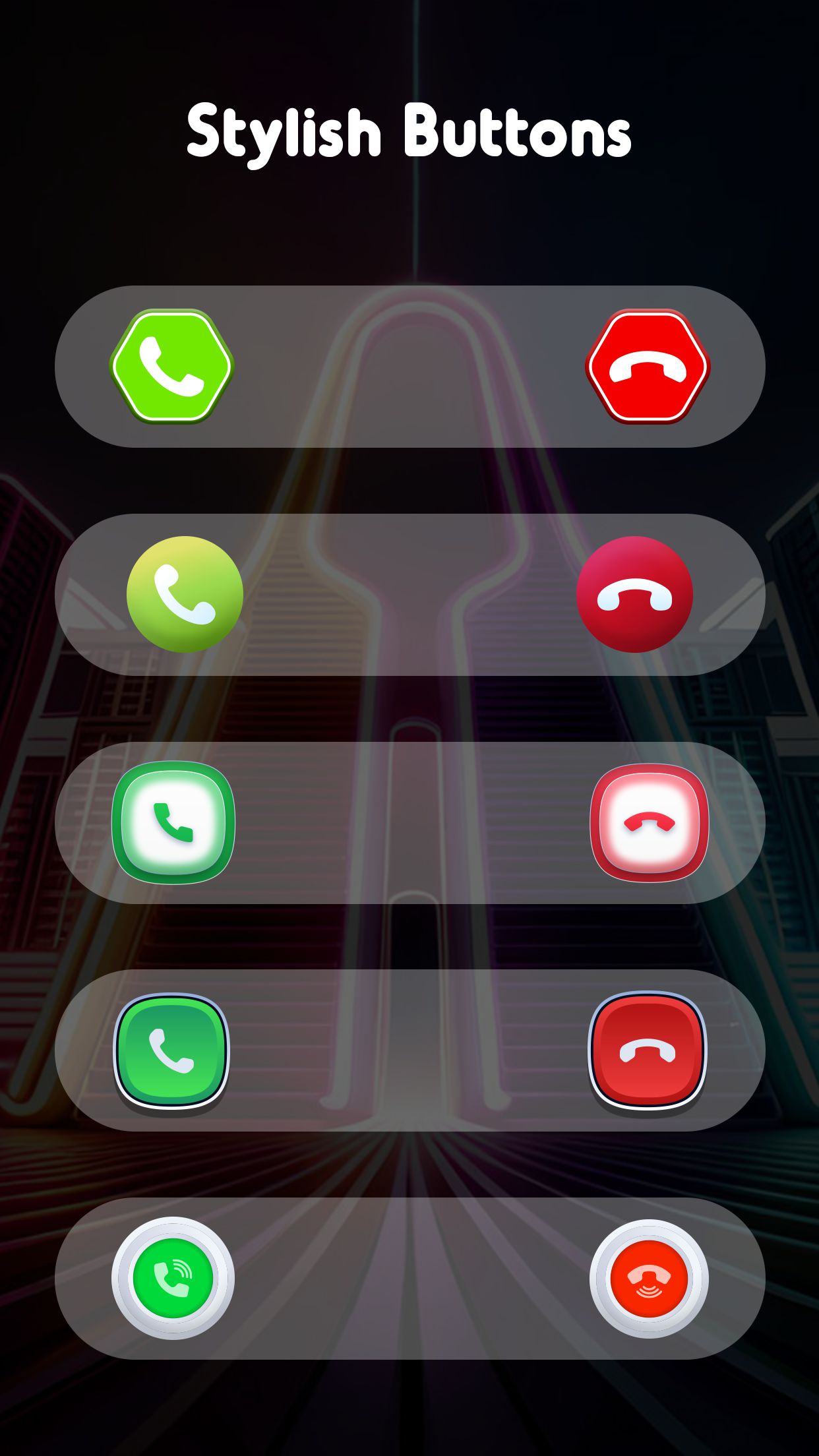 اسکرین شات 5 برنامه Call Screen: Color Call Themes
