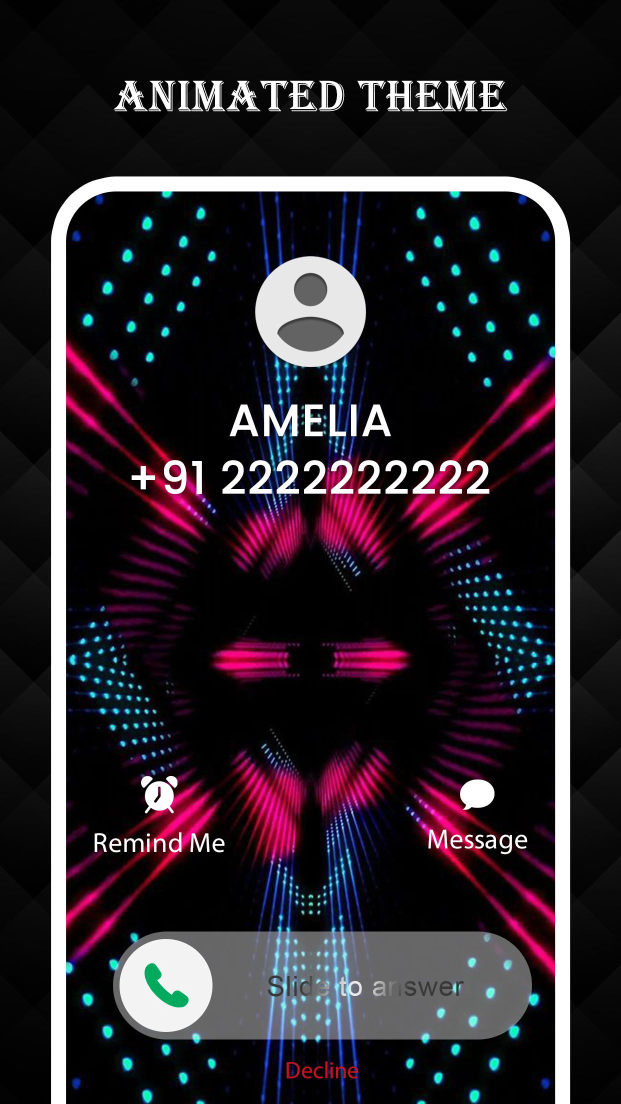 اسکرین شات 2 برنامه Photo Caller Screen - Dialer