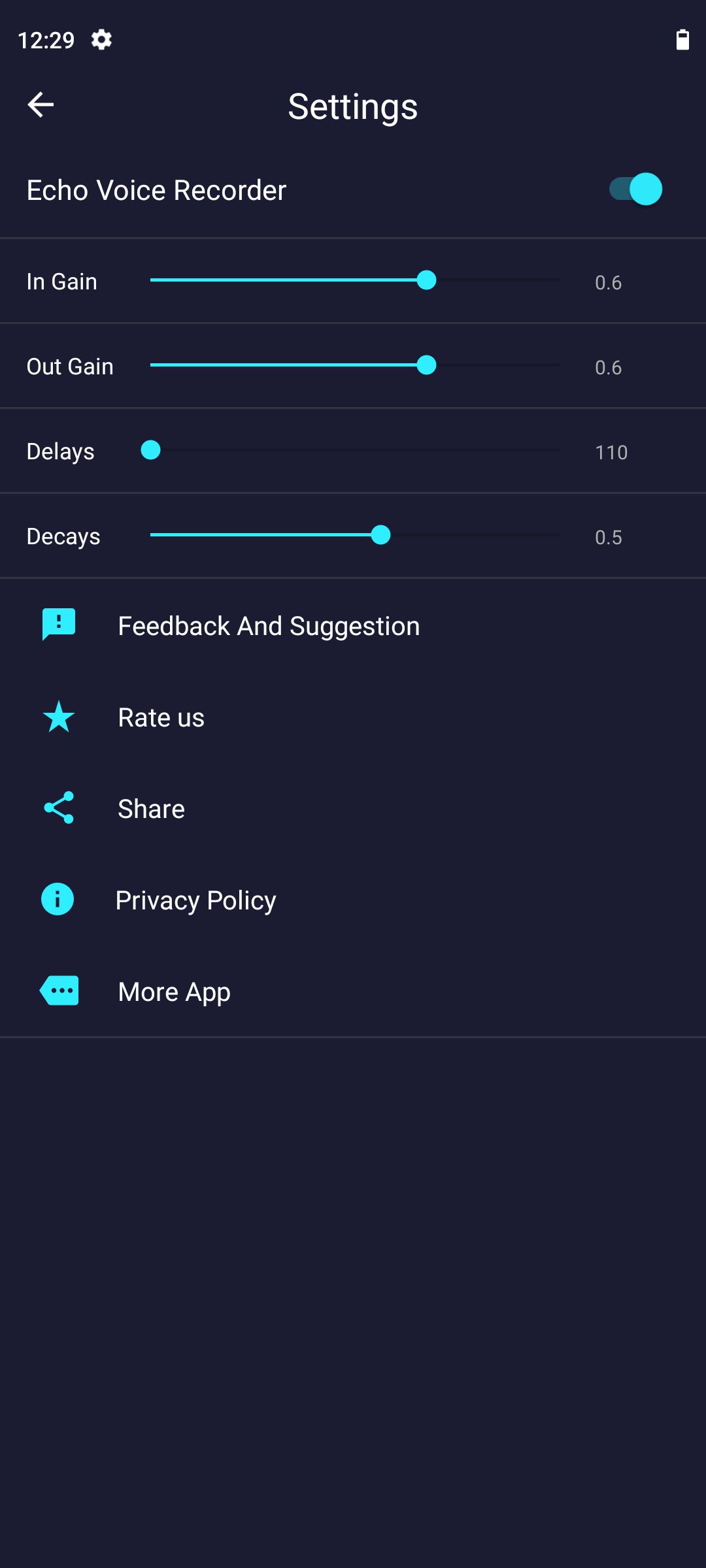 اسکرین شات 6 برنامه Echo Voice Recorder