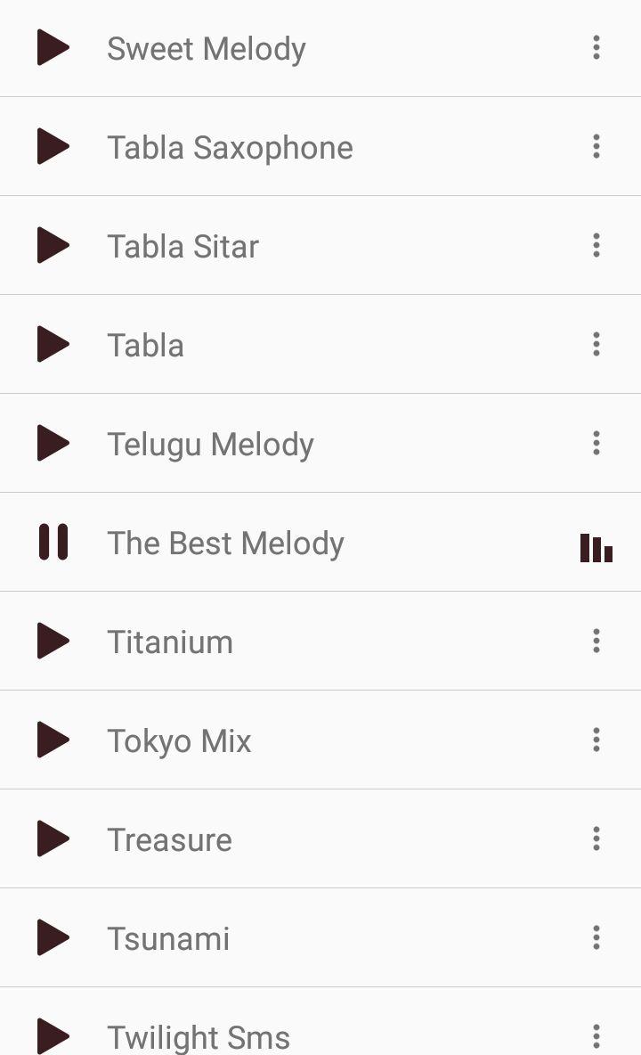 اسکرین شات 2 برنامه Instrumental Ringtones