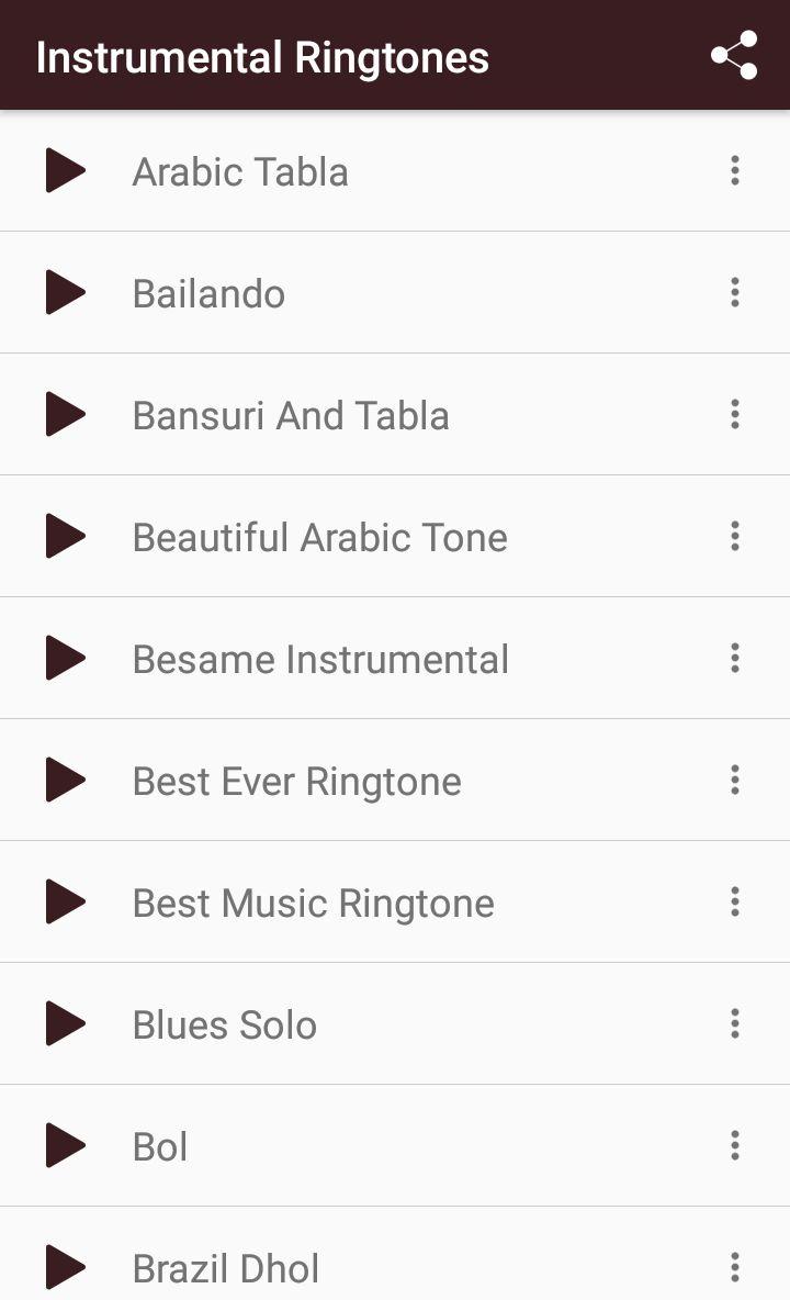 اسکرین شات 3 برنامه Instrumental Ringtones