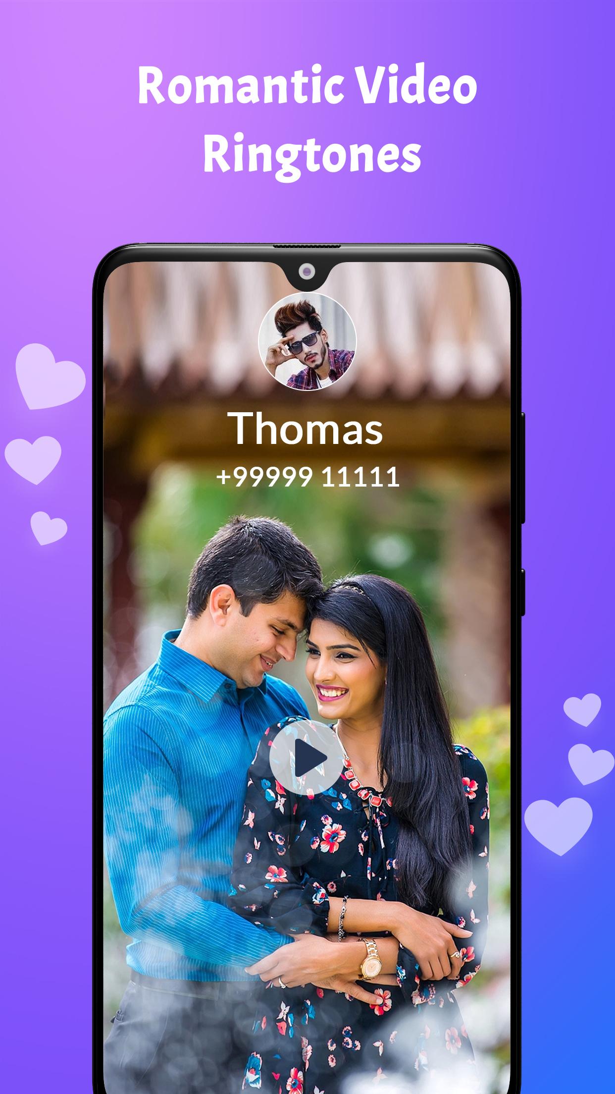 اسکرین شات 1 برنامه Love Video Ringtone for Incomi