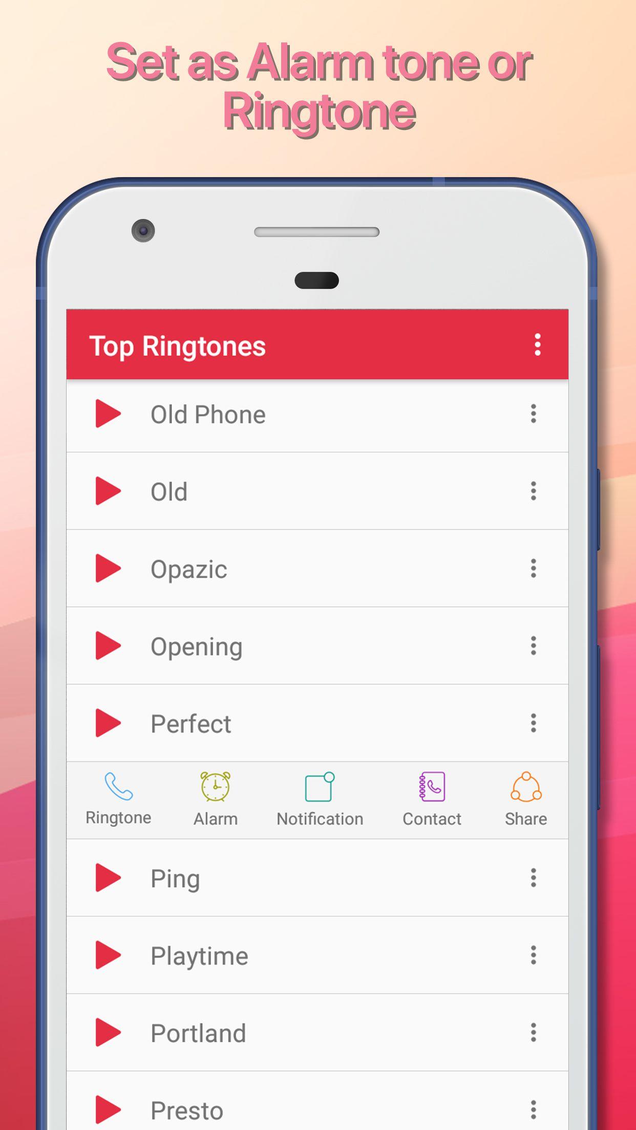 اسکرین شات 2 برنامه Ringtones 100 - Most Popular