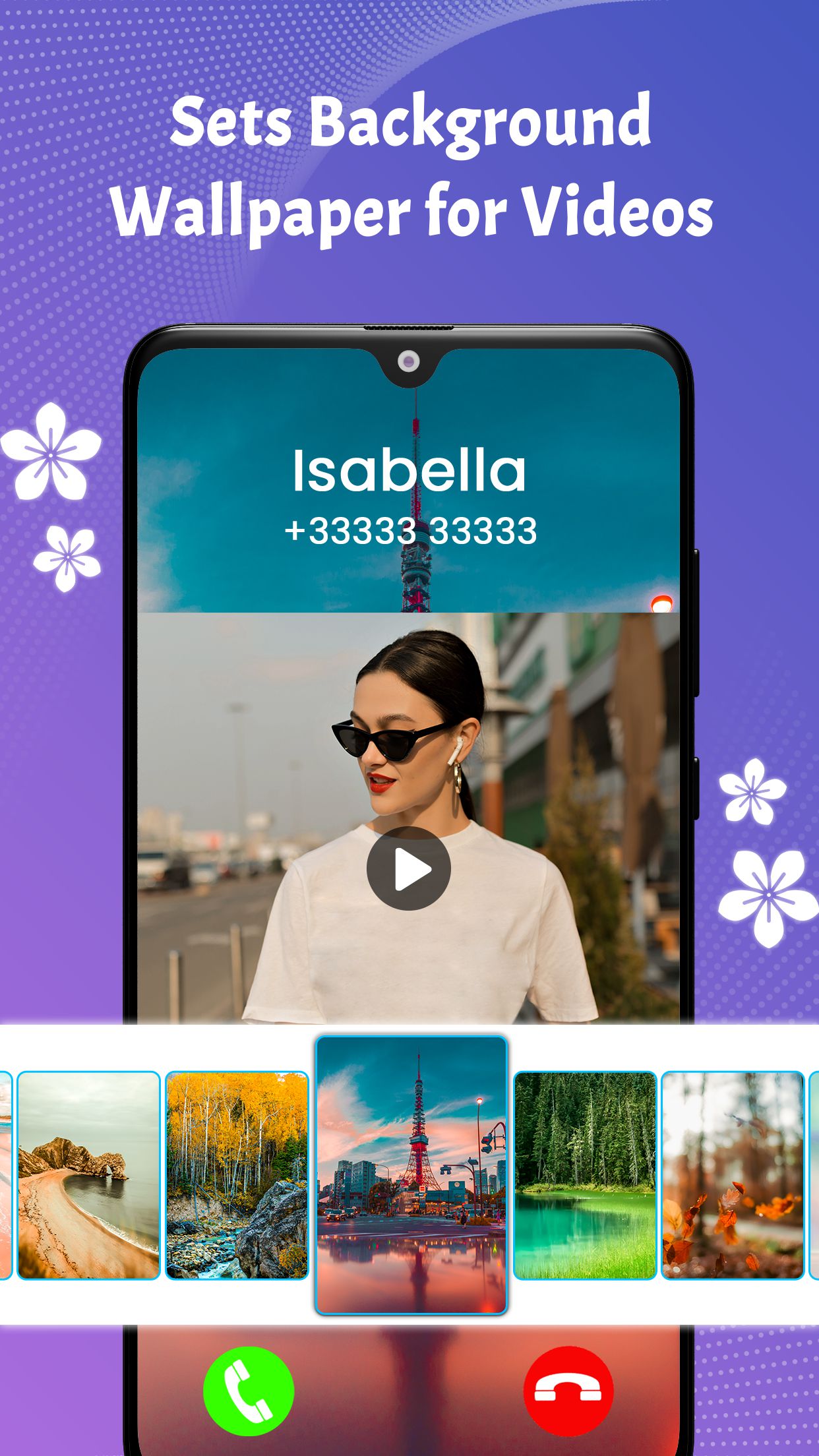 اسکرین شات 8 برنامه Video Ringtone - Phone Dialer