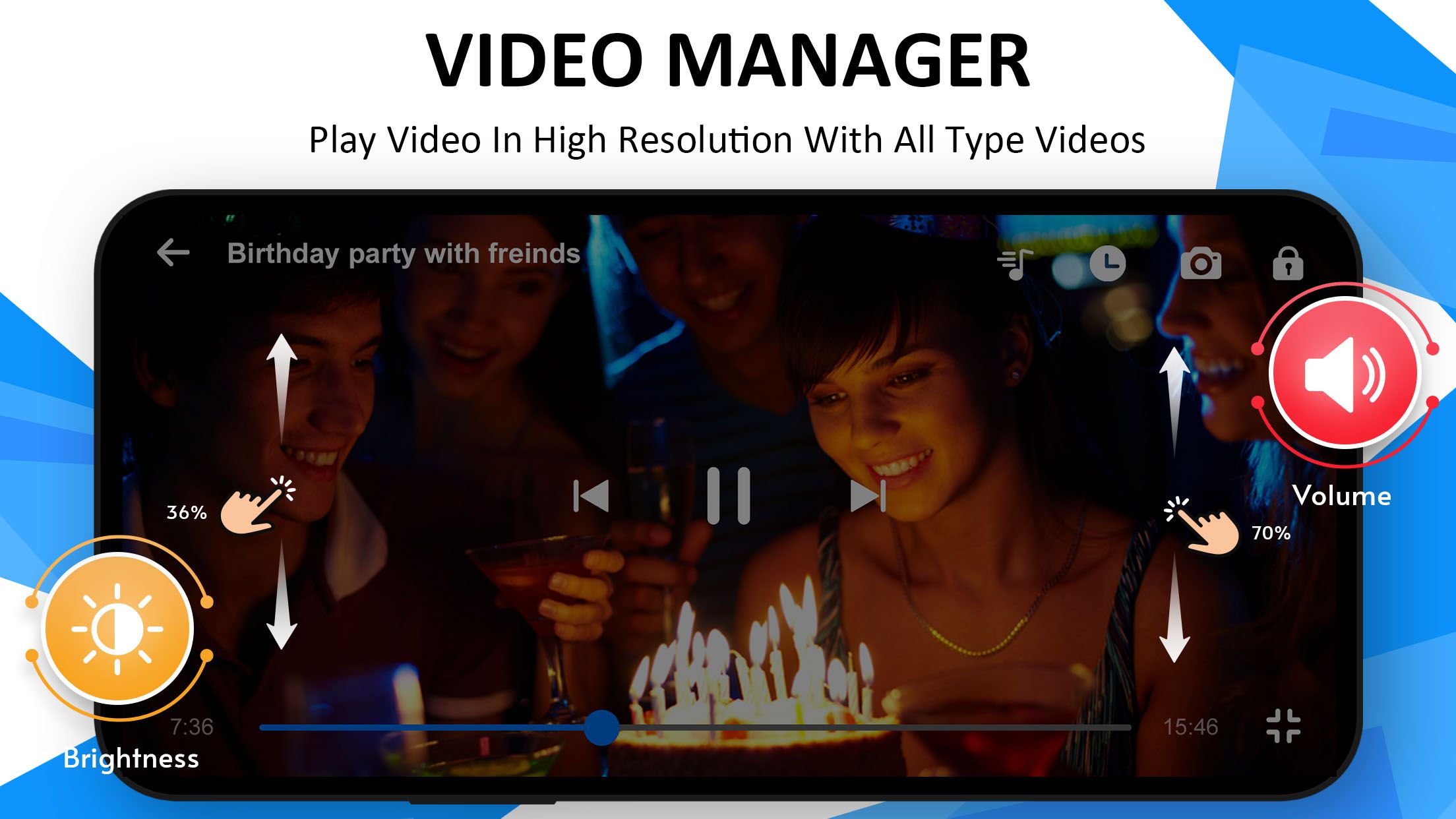 اسکرین شات 1 برنامه Full HD Video Player - 4K