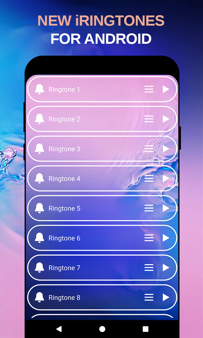 اسکرین شات 3 برنامه Phone iRingtones - For Android
