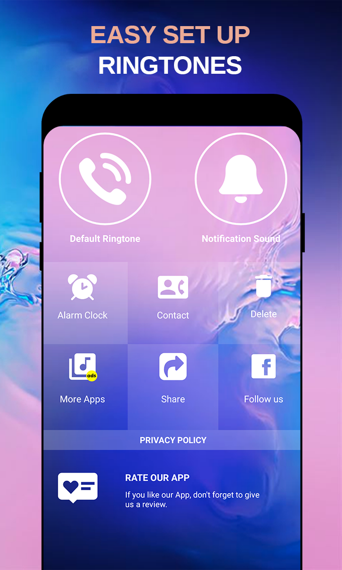 اسکرین شات 4 برنامه Phone iRingtones - For Android