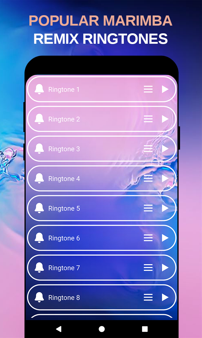 اسکرین شات 2 برنامه Phone iRingtones - For Android