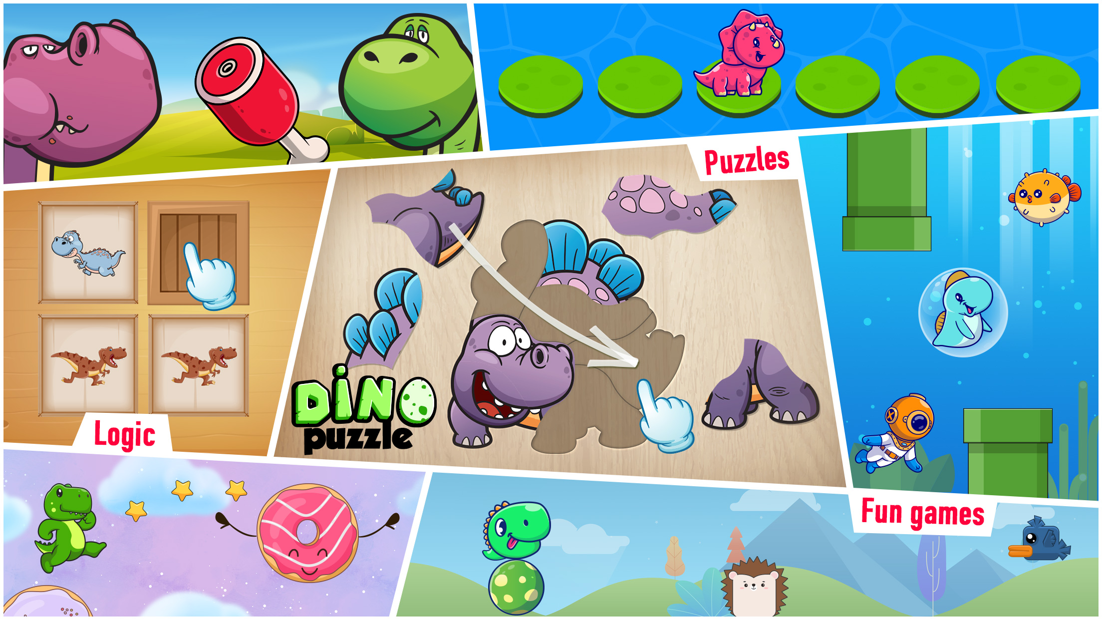 اسکرین شات 1 بازی Kids puzzle - Dinosaur games