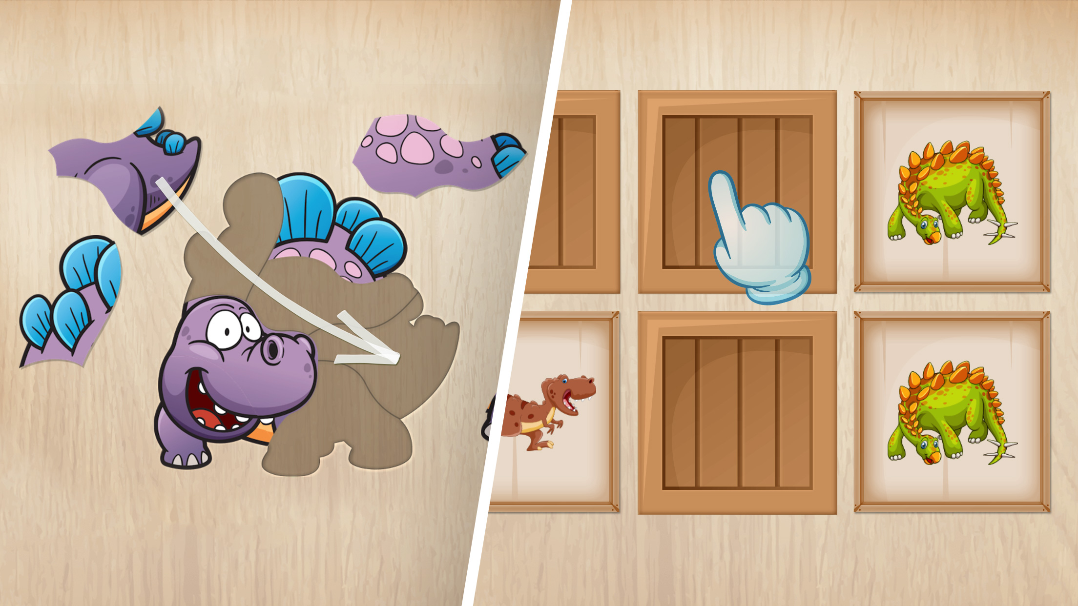 اسکرین شات 4 بازی Kids puzzle - Dinosaur games